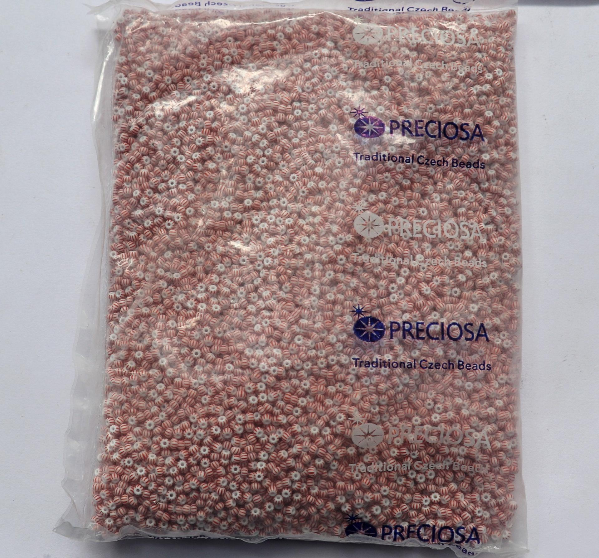 8/0 Opaque Stripes SEED BEADS PRECIOSA Traditional Czech Beads™ (13 Colors) mix beads, embroidery materials, craft supplies, native supply