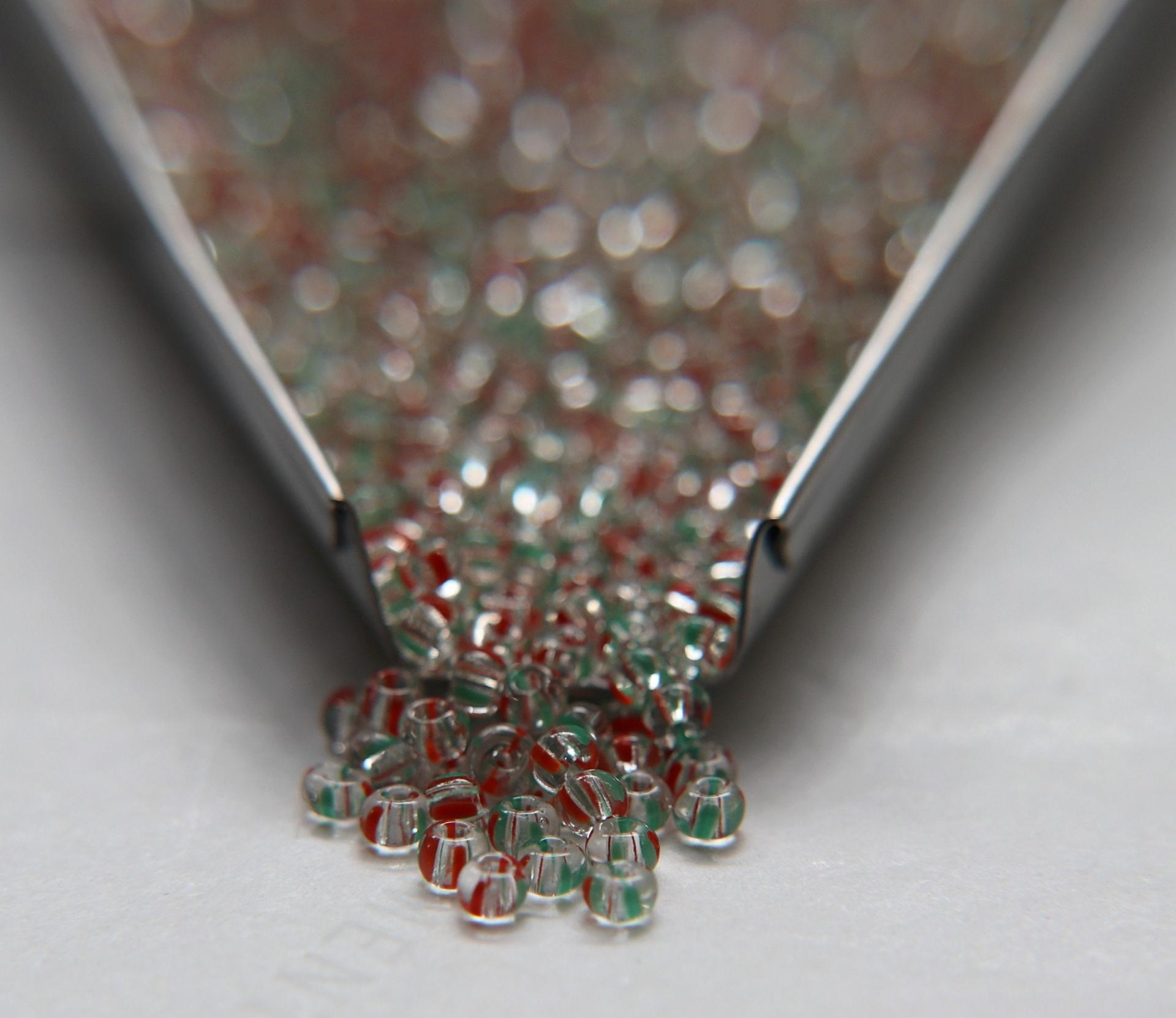 8/0 Transparent Stripes SEED BEADS PRECIOSA Traditional Czech Beads™ (13 Colors) mix beads, embroidery materials, craft supplies, native