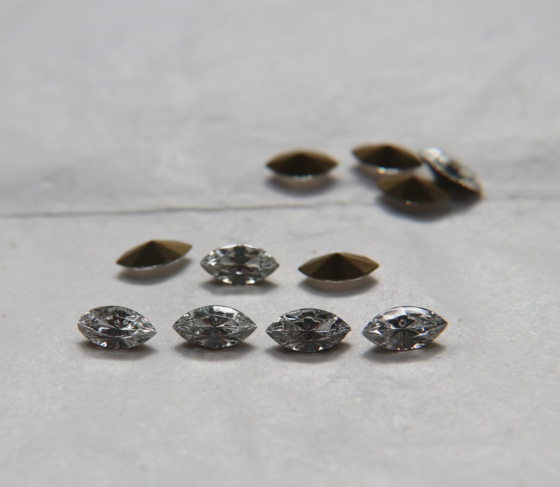 10X5 mm Vintage Swarovski fancy Navette in Crystal 36/72/144 Pieces Jewery making stones gemstones, fancy opal stones