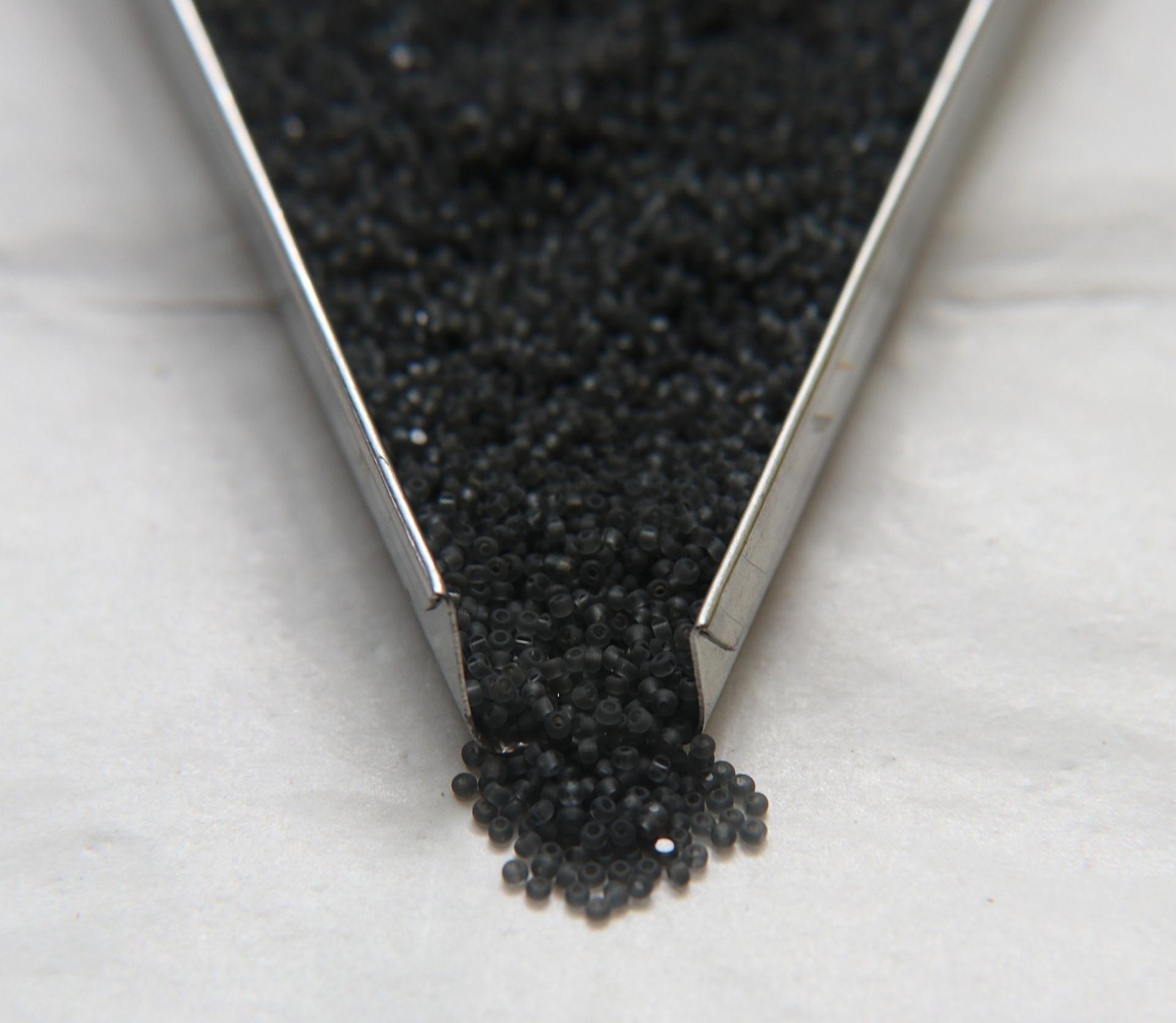 13/0 Charlotte Cut Beads MATT Black Diamond 5/10/20/50/250/500 Grams craft supplies, jewelry making, native supplies