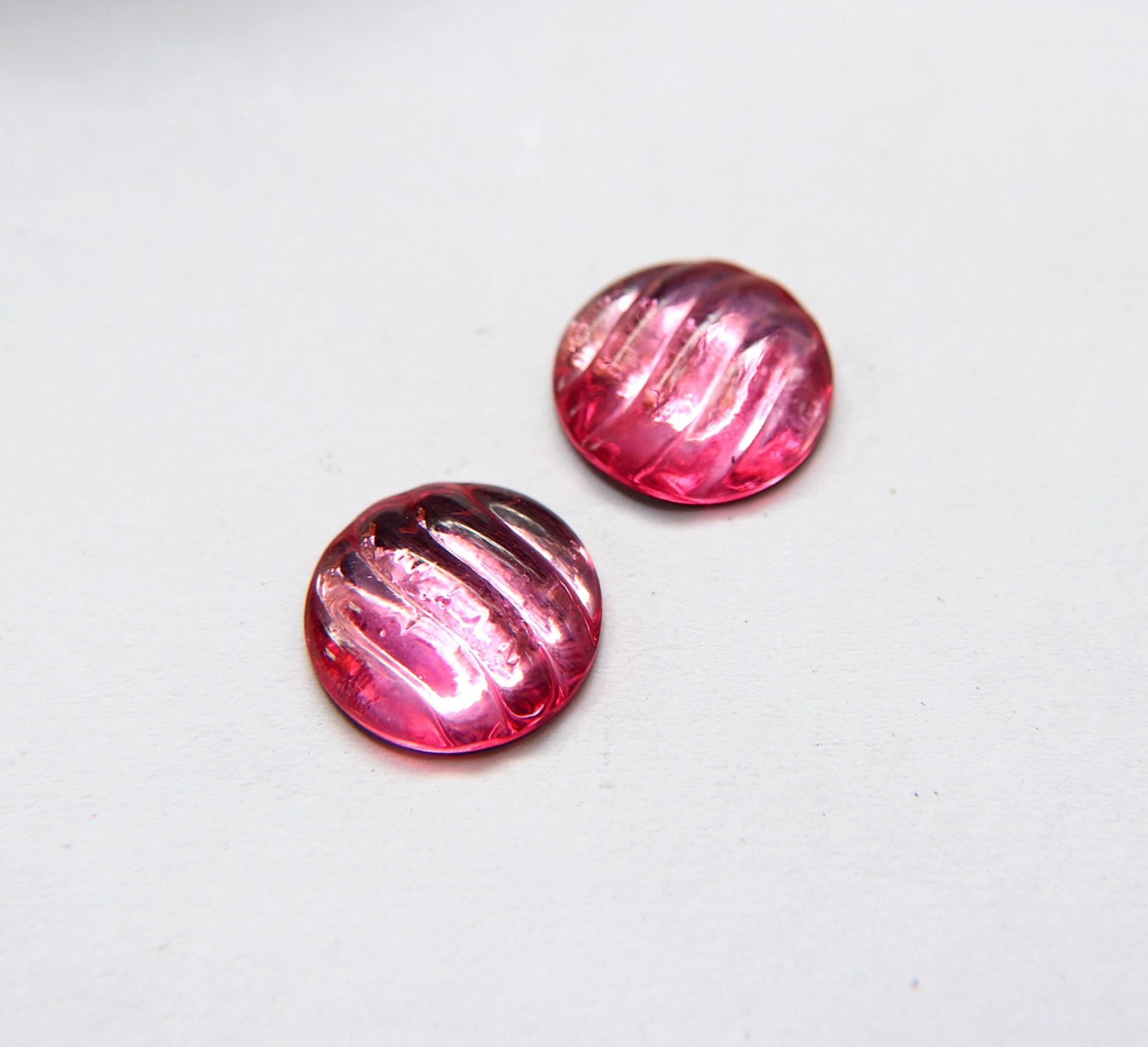 Swarovski 18 mm Vintage Rose Foiled Flat Back Round Cabochon 2/6 Pieces
