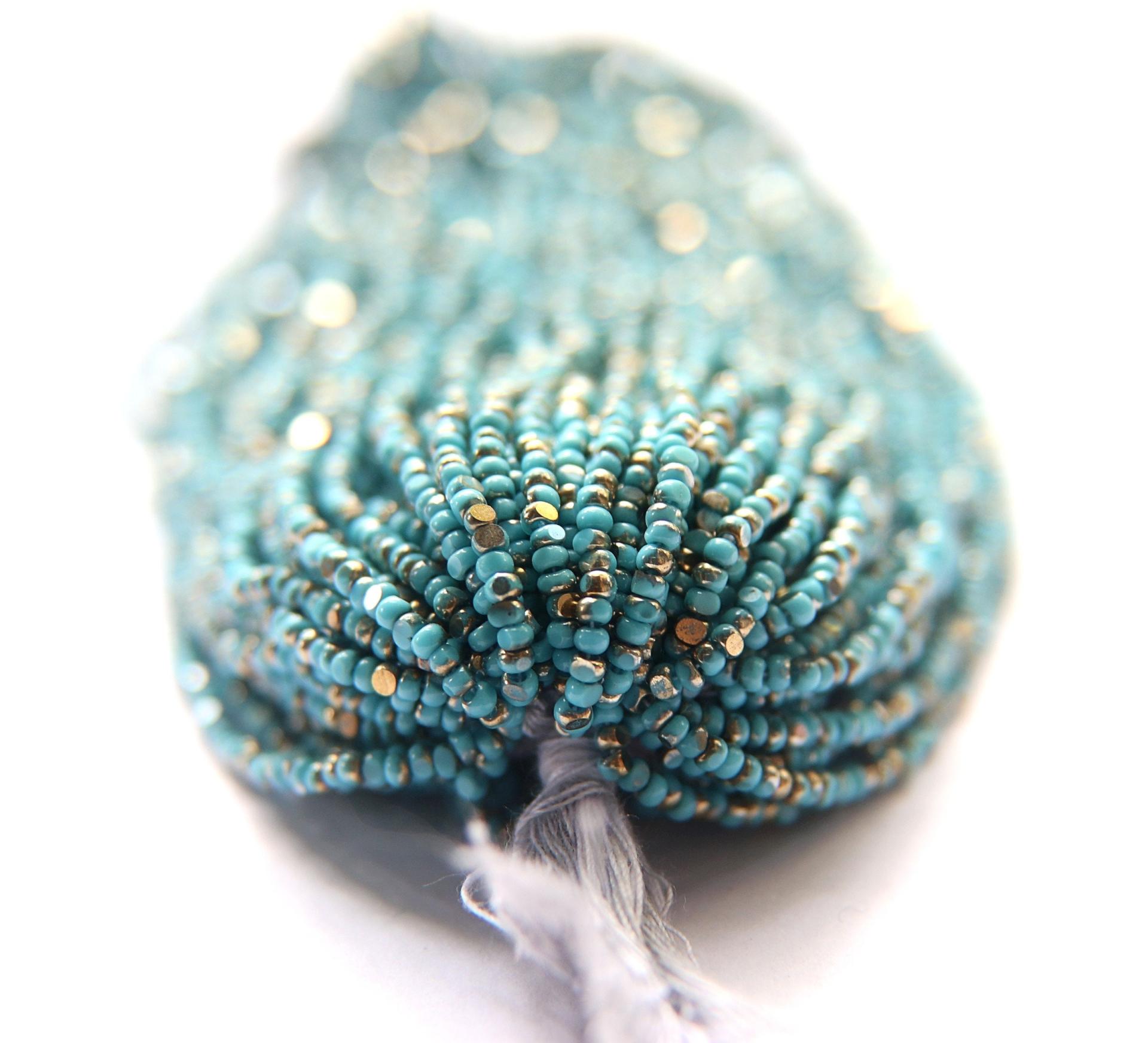 11/0 Hanks Charlotte true Cut Beads Premium Turquoise Blue Bronze Gold 1/5/25/50/100 Hanks PREMIUM SEED Beads, NATIVE supplies