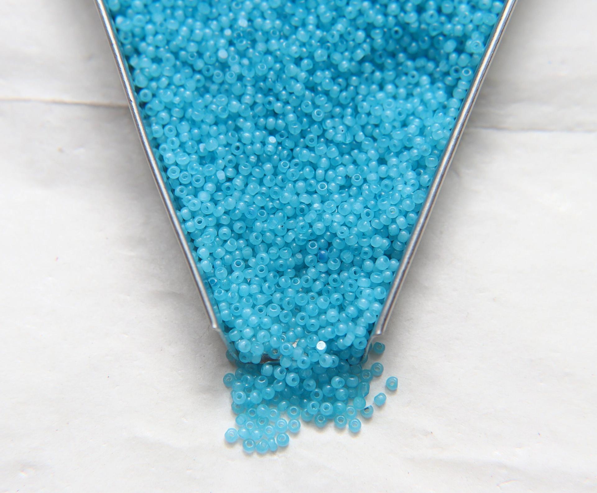 13/0 Charlotte Cut Beads Turquoise Opal 5/10/20/50/250/500 Grams PREMIUM SEED BEADS, Native Supply