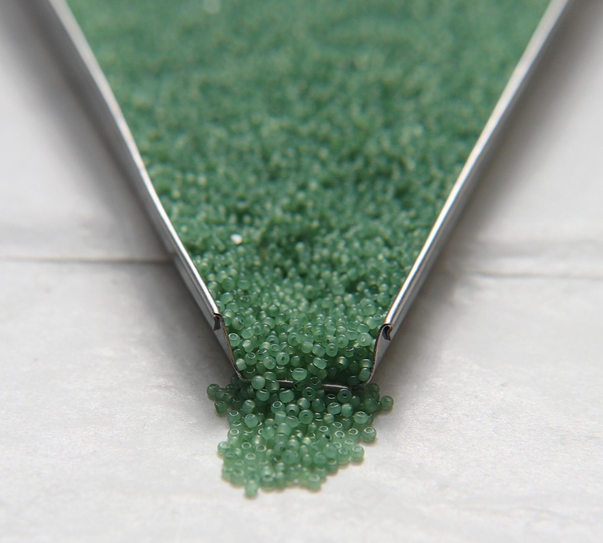 13/0 Charlotte Cut Beads Dark Sage Opal 5/10/20/50/250/500 Grams PREMIUM SEED BEADS, Native Supply