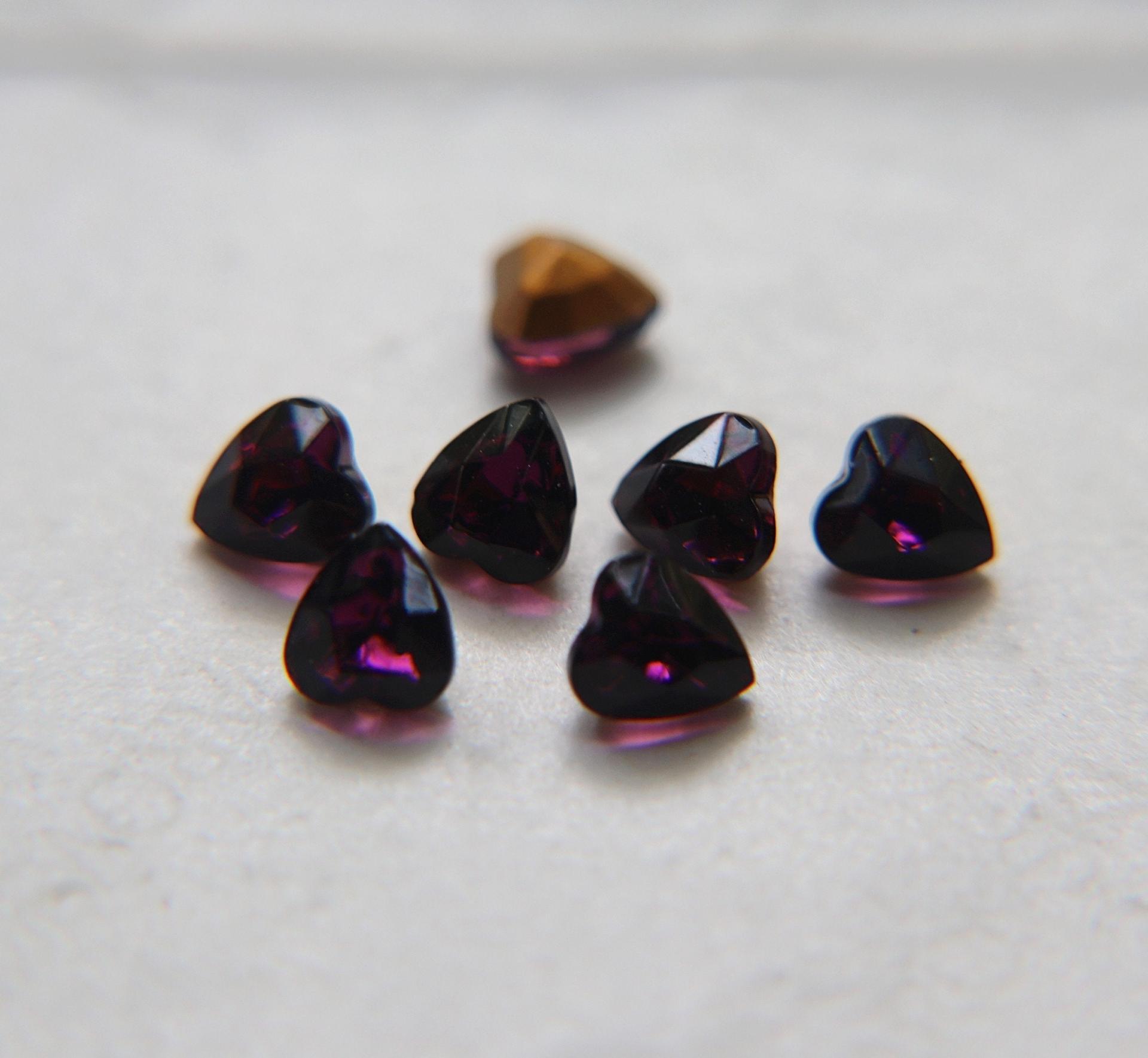 Swarovski Vintage Heart Rhinestones - 6.5x6mm in Crystal AB/Amethyst/Rose 12/24/48 Pieces fancy stones, jewelry making, craft supply