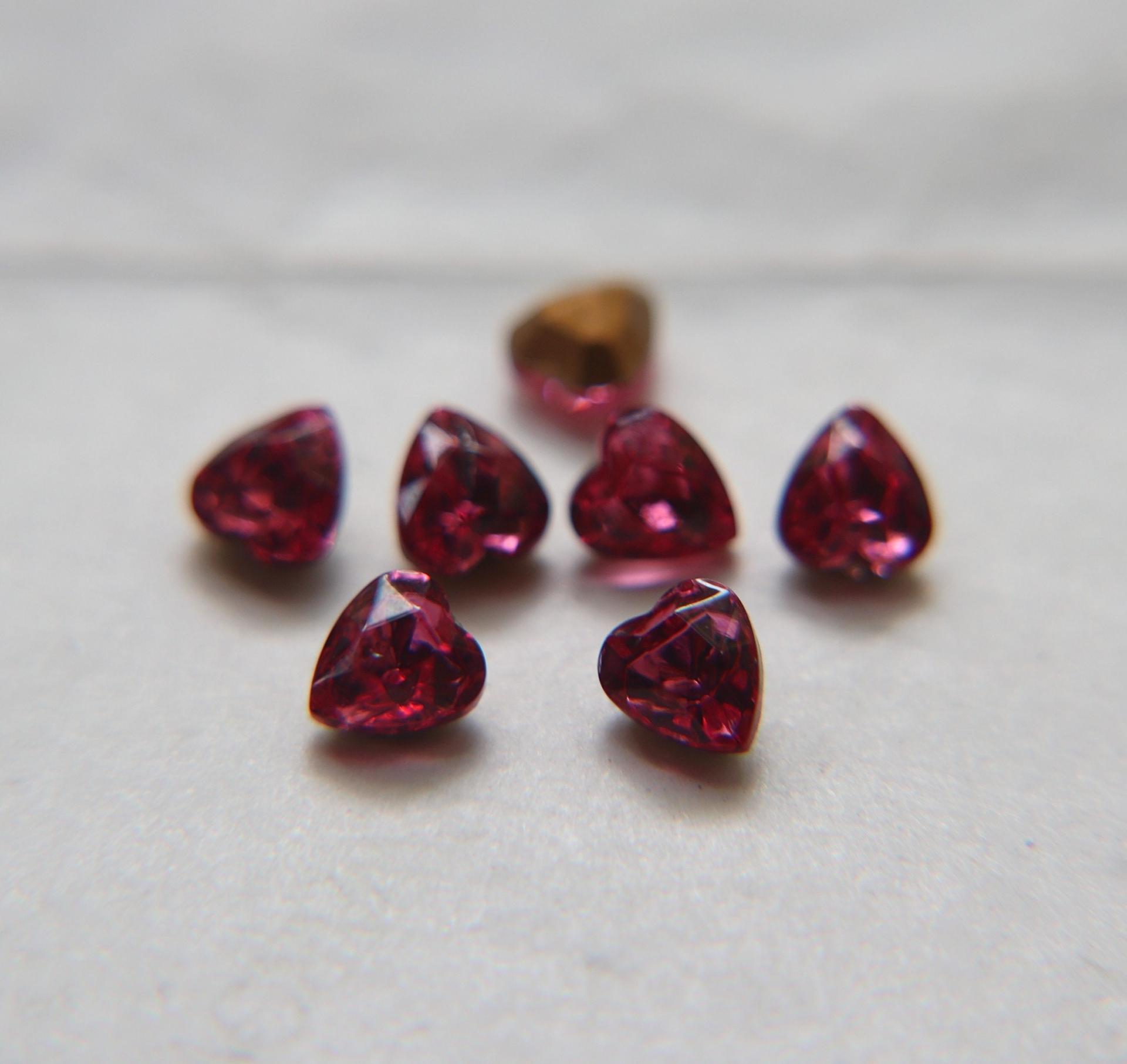 Swarovski Vintage Heart Rhinestones - 6.5x6mm in Crystal AB/Amethyst/Rose 12/24/48 Pieces fancy stones, jewelry making, craft supply