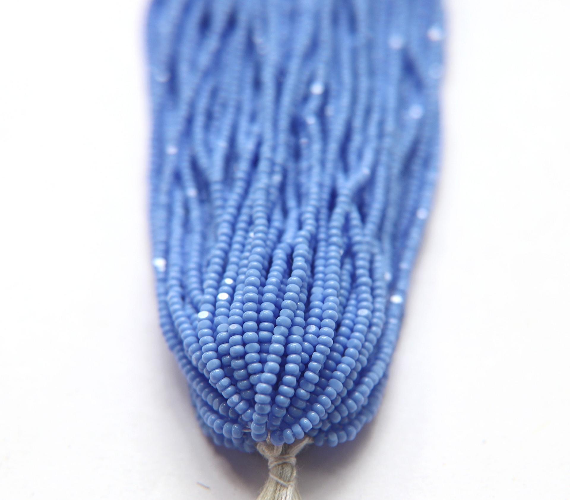 13/0 Charlotte true Cut Beads 1.6 MM 33020 opaque Light Sapphire 1/5/25/50/100 Hanks PREMIUM SEED Beads, bracelet beads, tassel beads