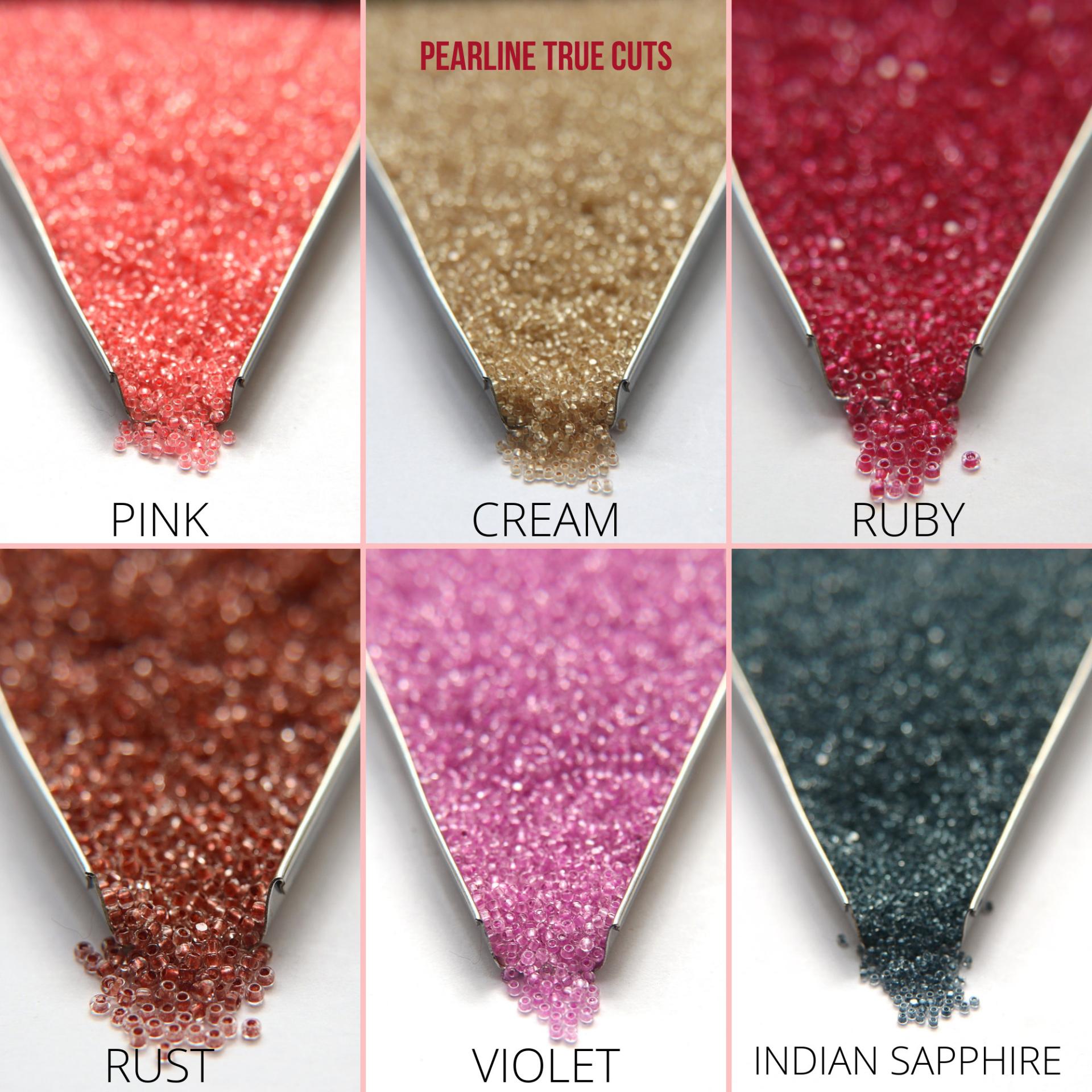 13/0 Charlotte Cut Beads in Pearl Linings (13 Colors) 5/10/20/50/250/500 Grams PREMIUM SEED BEADS