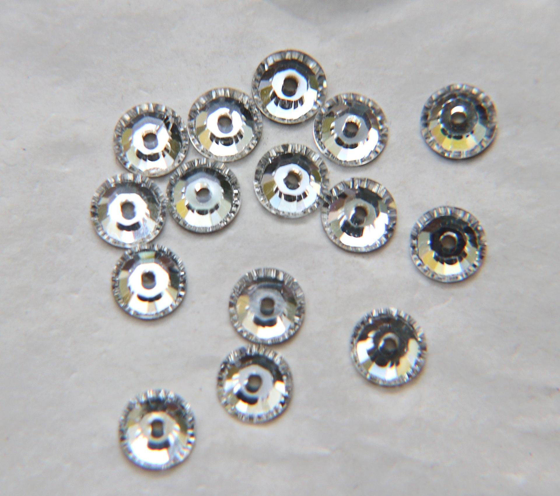Swarovski Crystal 6MM 3000 Vintage Lochrose SEW ON STONES 12/24/36/72/144 pieces premium findings beads, sewing stones, gemstone beads