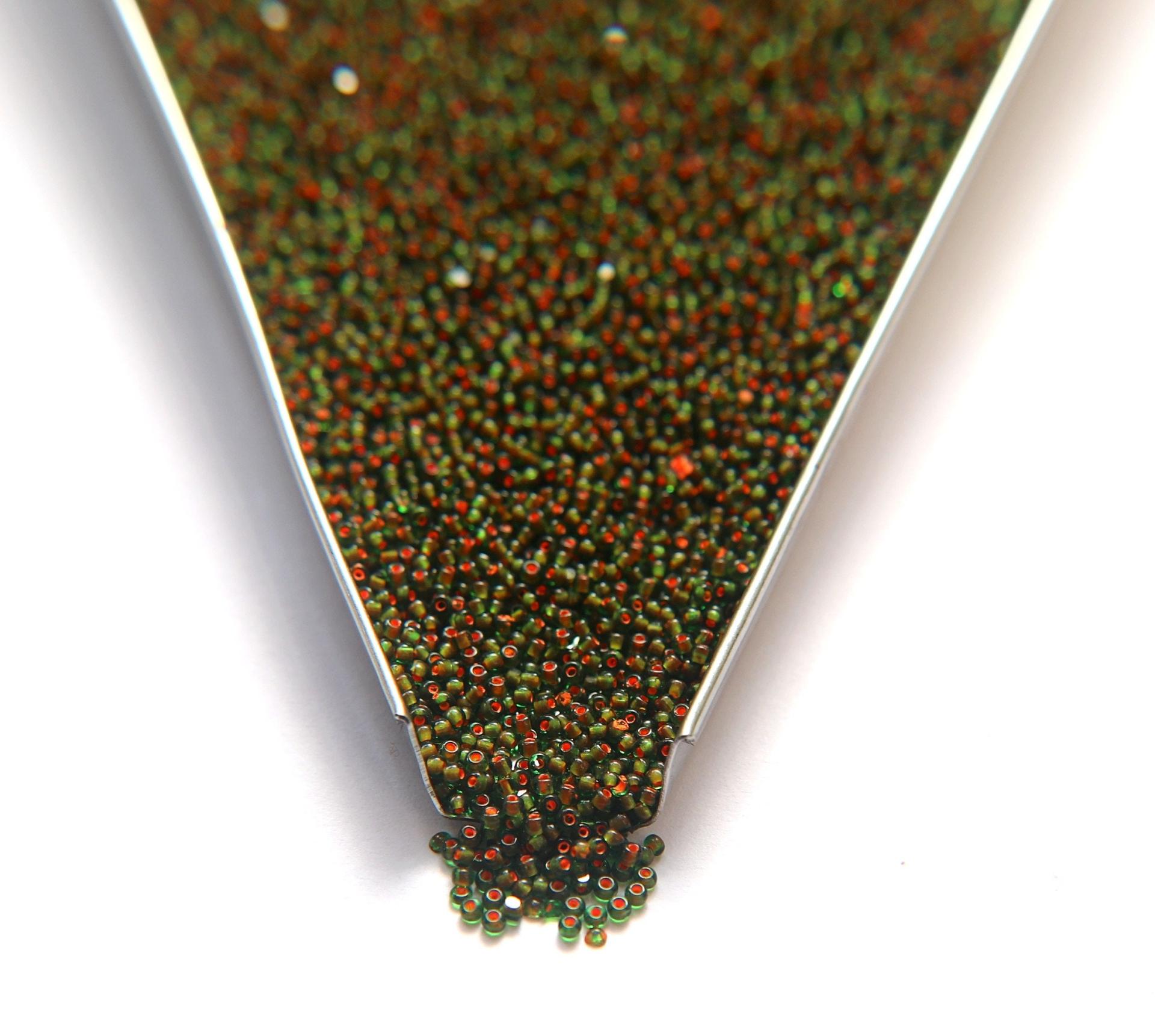 13/0 True cuts Charlotte Cut Beads Green Neon Orange Lined 5/10/20/50/250/500 GRAMS jewellery rare heart beads, jewelry supply, native beads