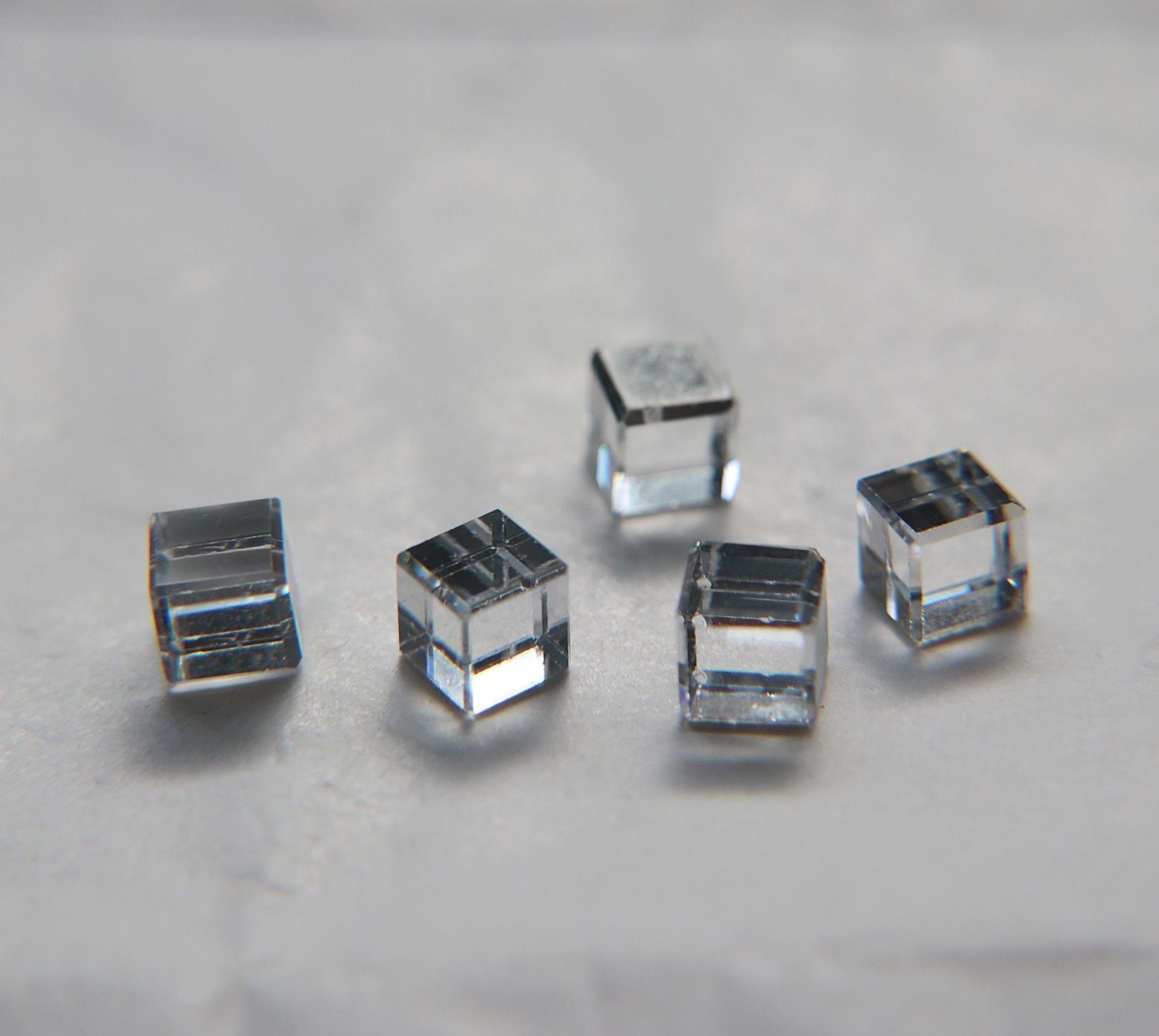 Vintage Swarovski Crystal 4840 Cube (No Hole) Crystal Comet 2/6/12/36 Pieces fancy stones, jewelry making, craft supply