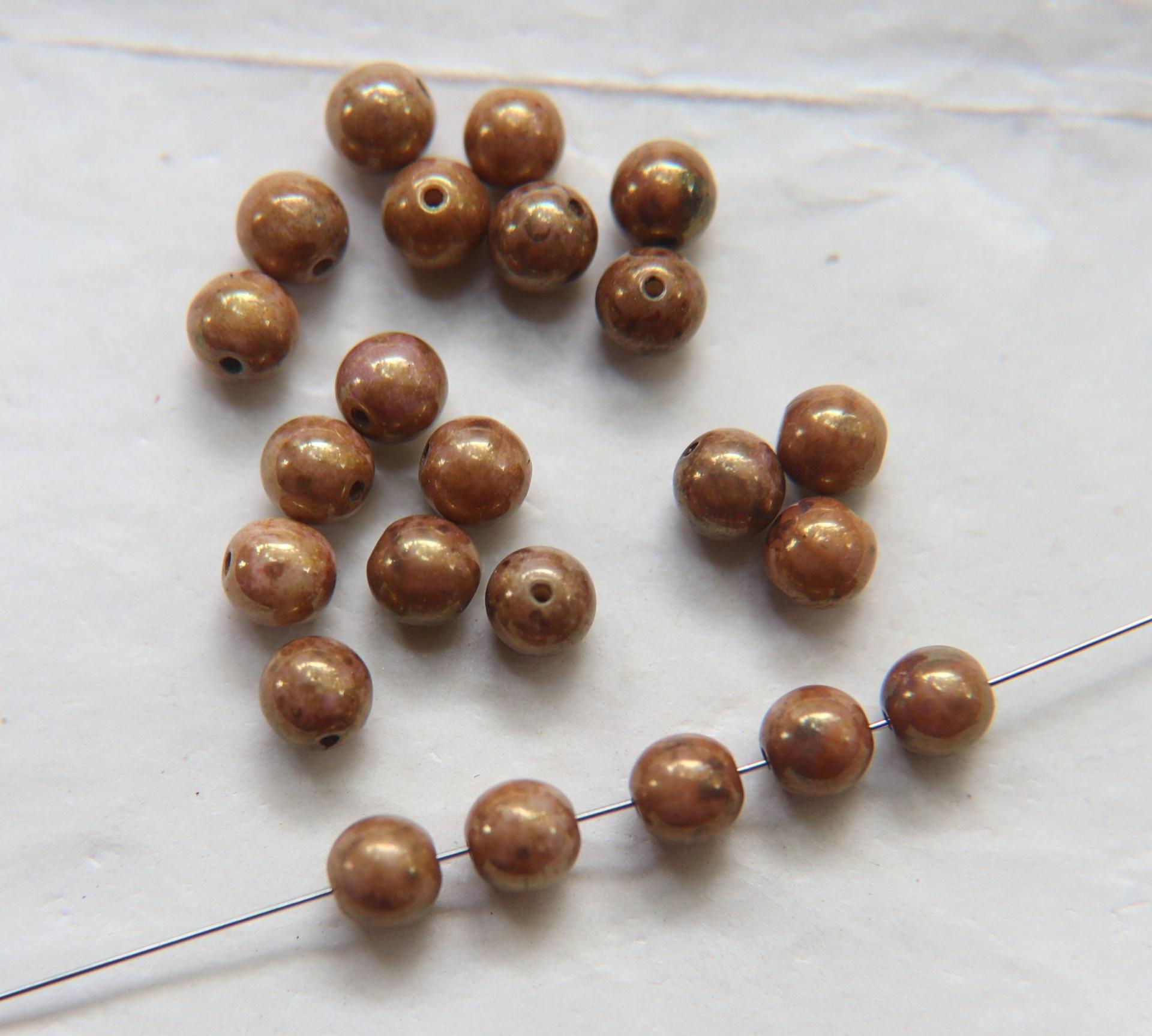 Swarovski® Vintage iridescent Pearls 6mm Round 20/50/250/500 Pieces Jewelry making beads