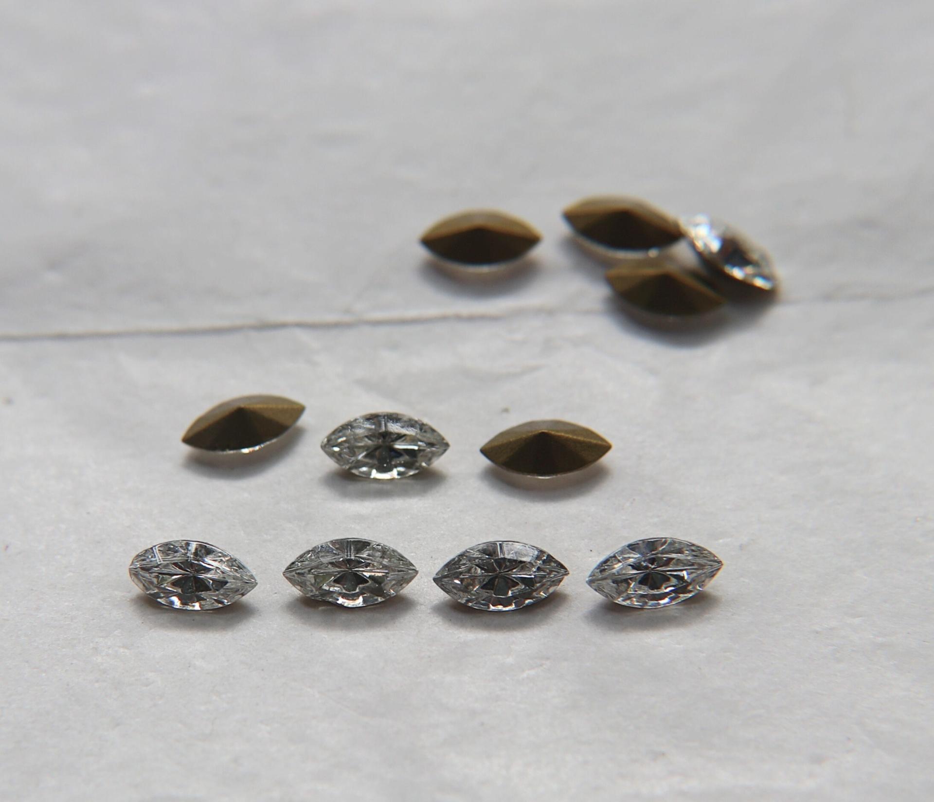 10X5 mm Vintage Swarovski fancy Navette in Crystal 36/72/144 Pieces Jewery making stones gemstones, fancy opal stones