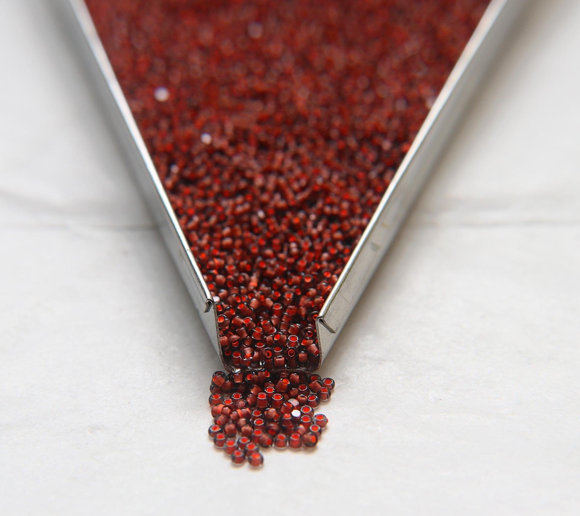11/0 True cuts Charlotte Beads Black Diamond Neon Orange Lined 10/20/50/250/500 Grams PREMIUM SEED BEADS, Native Supply
