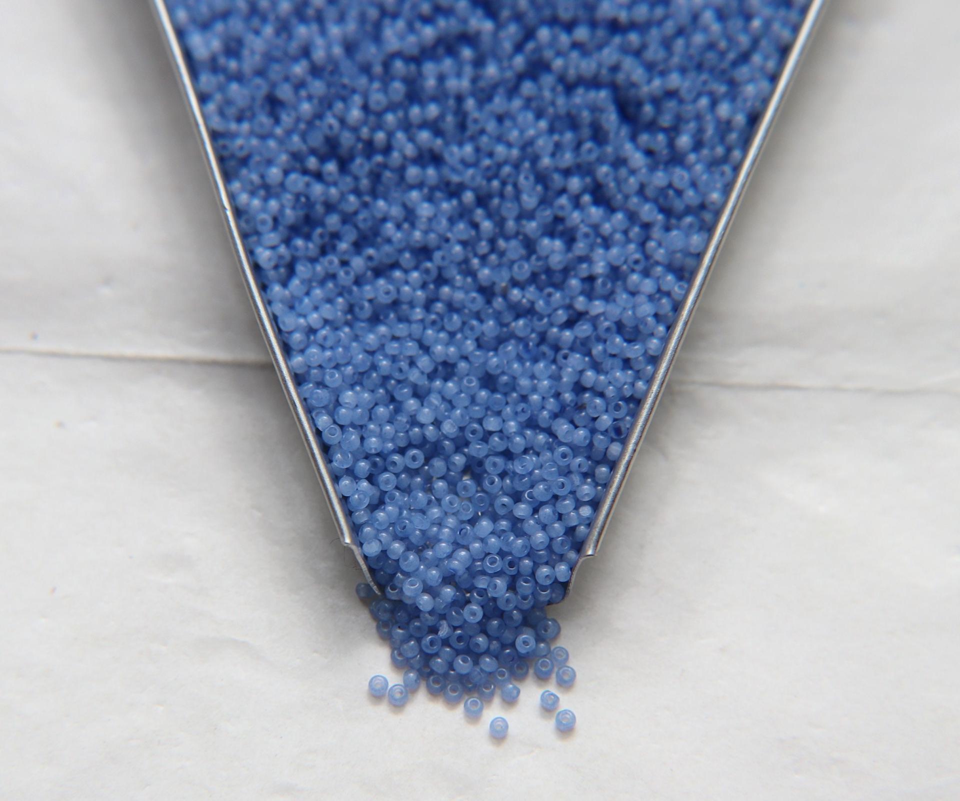 13/0 Charlotte Cut Beads Sky Blue Opal 5/10/20/50/250/500 Grams PREMIUM SEED BEADS, Native Supply