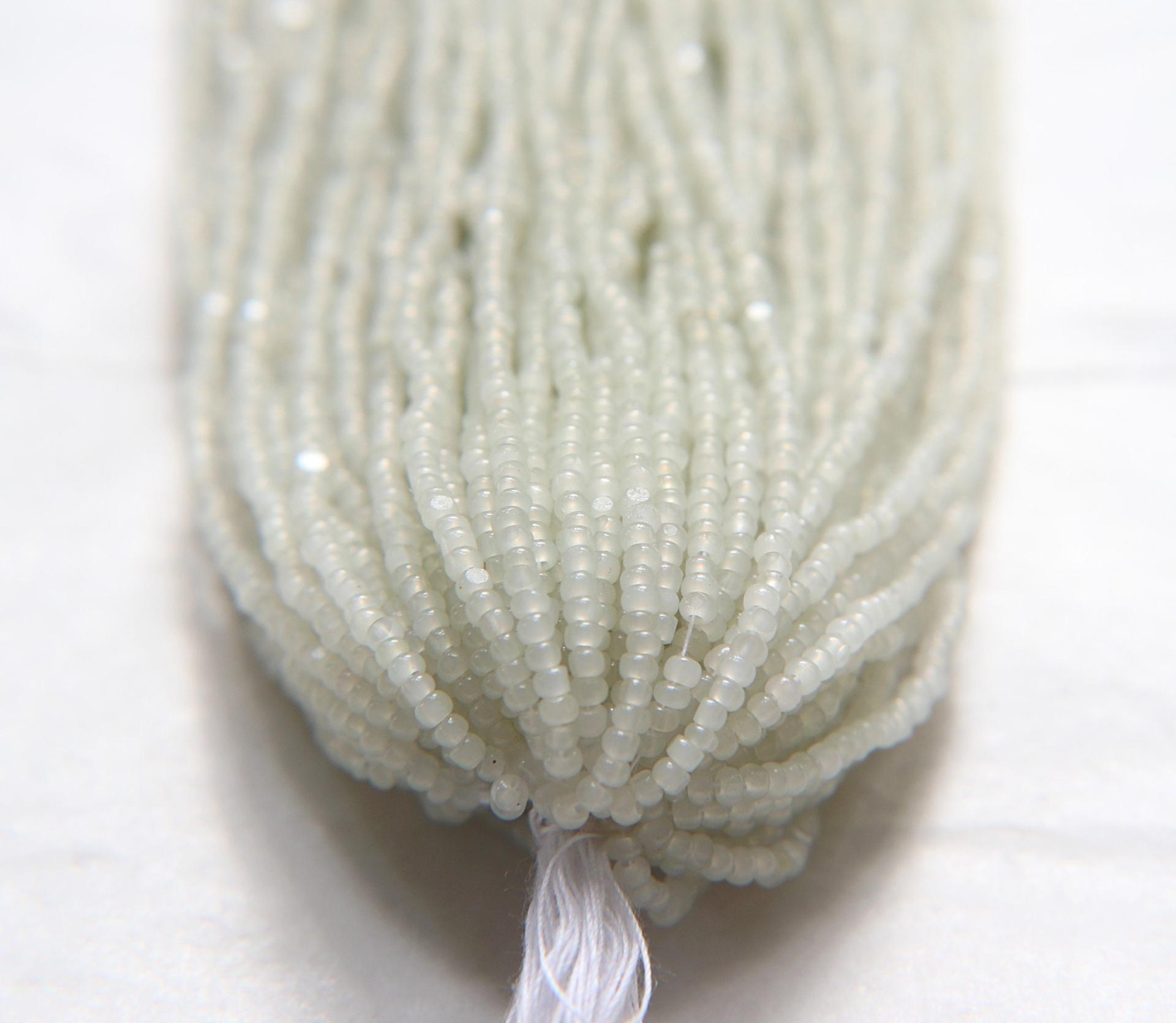 11/0 Hanks Charlotte Cut Beads Light Sage Opal 1/5/25/50/100 Hanks 2.0mm jewellery rare glass beads, jewelry supply, findings, Native supply