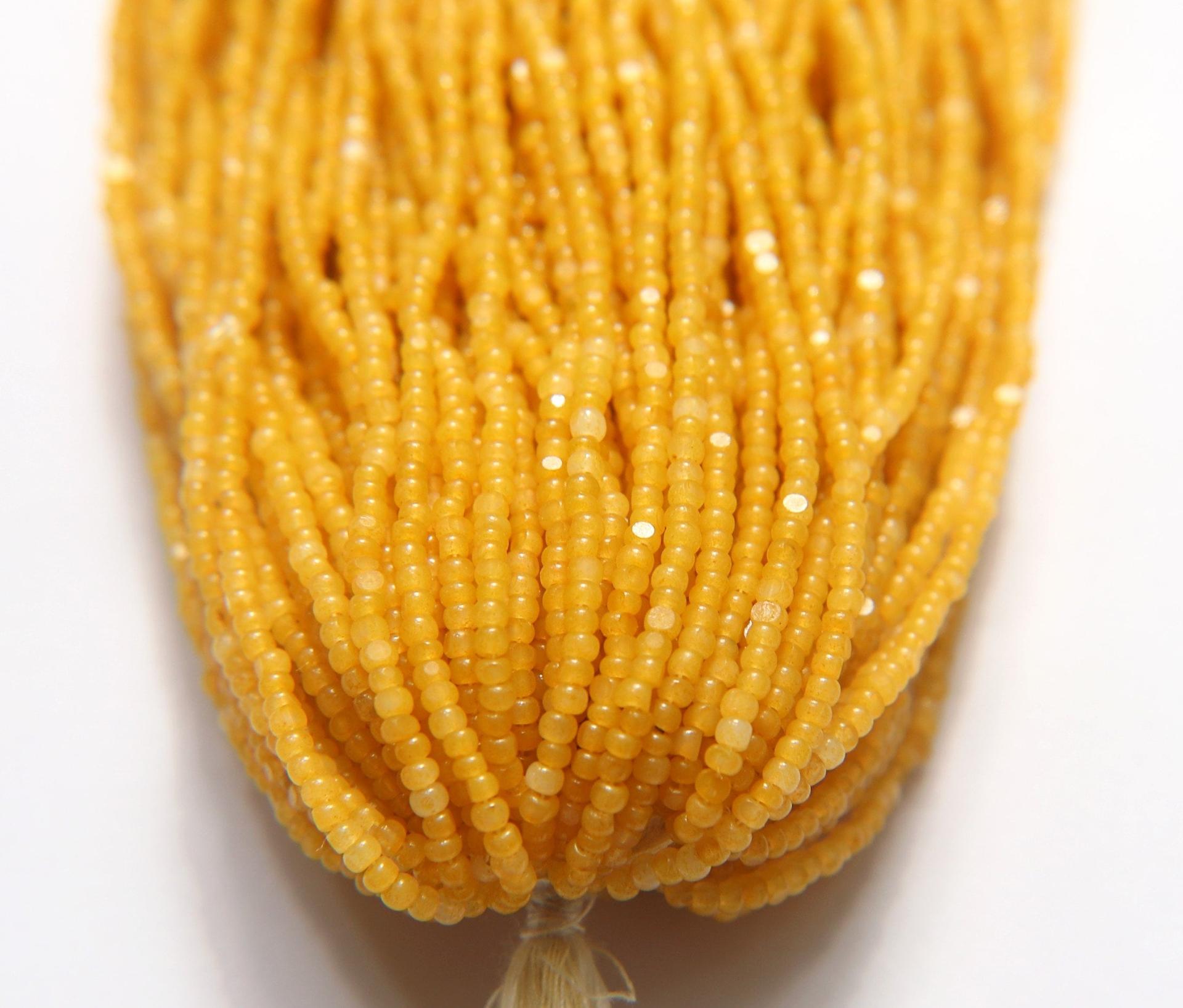 11/0 Hanks Charlotte Cut Beads Amber Opal 1/5/25/50/100 Hanks 2.0mm jewellery rare glass beads, jewelry supply findings, Native supply
