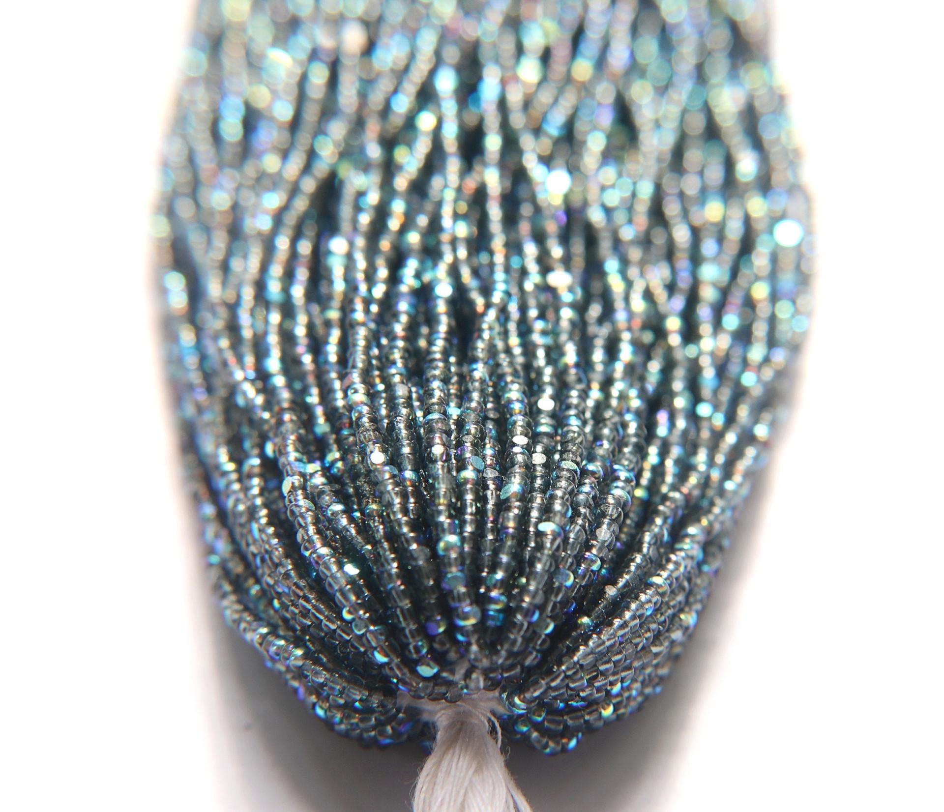 11/0 Hanks Charlotte Cut Beads Patina Transparent Black Diamond Aurore Boreale 1/5/25/50/100 Hanks PREMIUM SEED BEADS, Native Supplie
