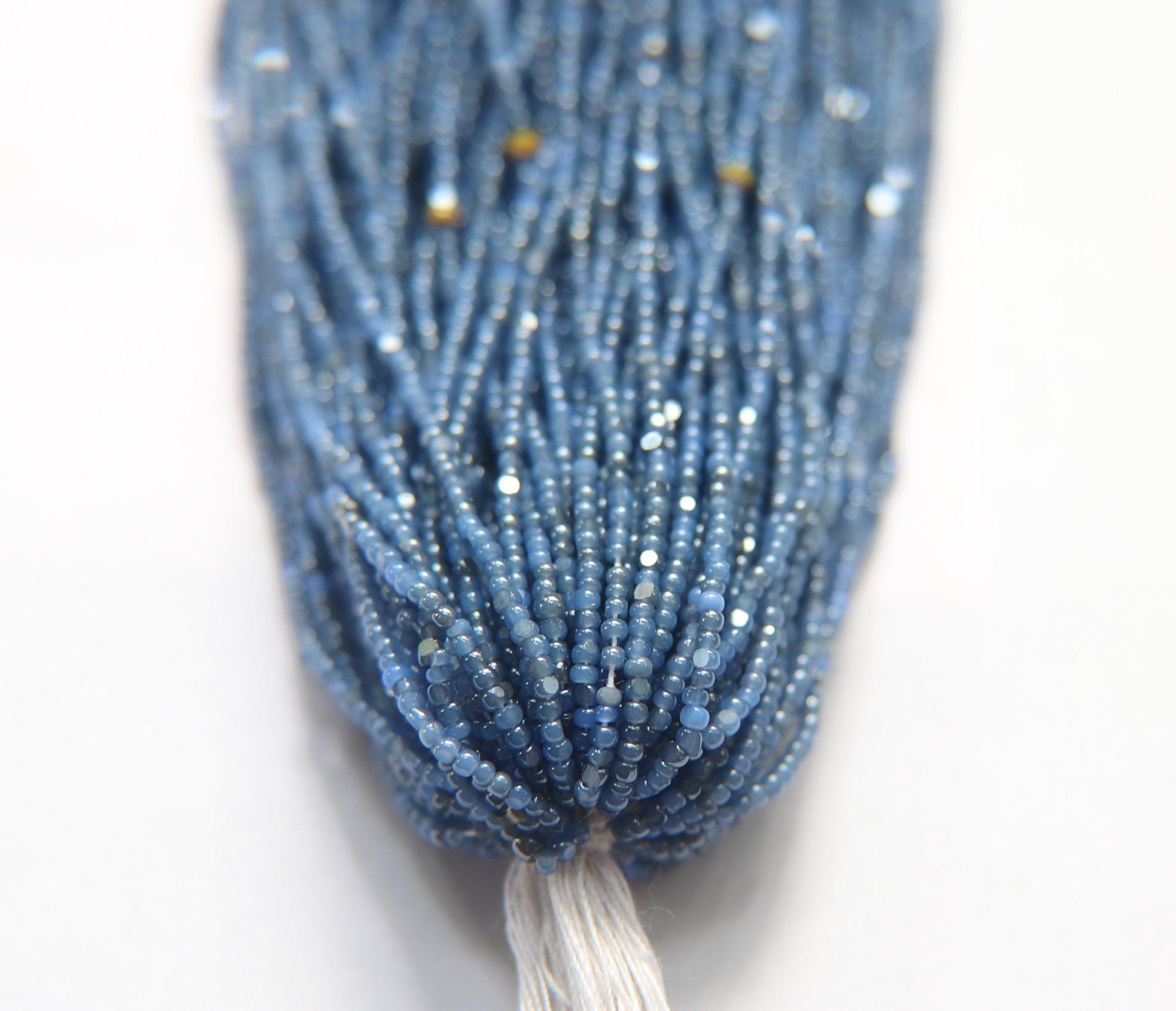 13/0 Hanks Charlotte Cut Beads Ionized Premium Medium Sapphire Opal 1/5/25/50/100 Hanks 1.6mm glass beads, native supplies