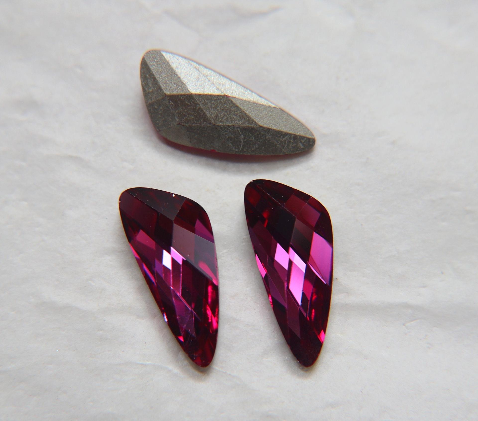 Vintage Swarovski 23X10 mm Wing 4790 Foiled Premier Crystal Rhinestones 2/6/24/72/144 Pieces gemstones, jewlery