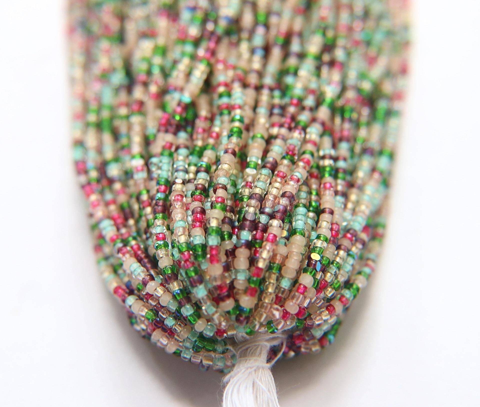 11/0 Hanks Charlotte Cut Beads in Designer Mix (13 Colors) 1/5/25/50/100 Hanks 2mm jewellery beads soup, jewelry supply, native supply