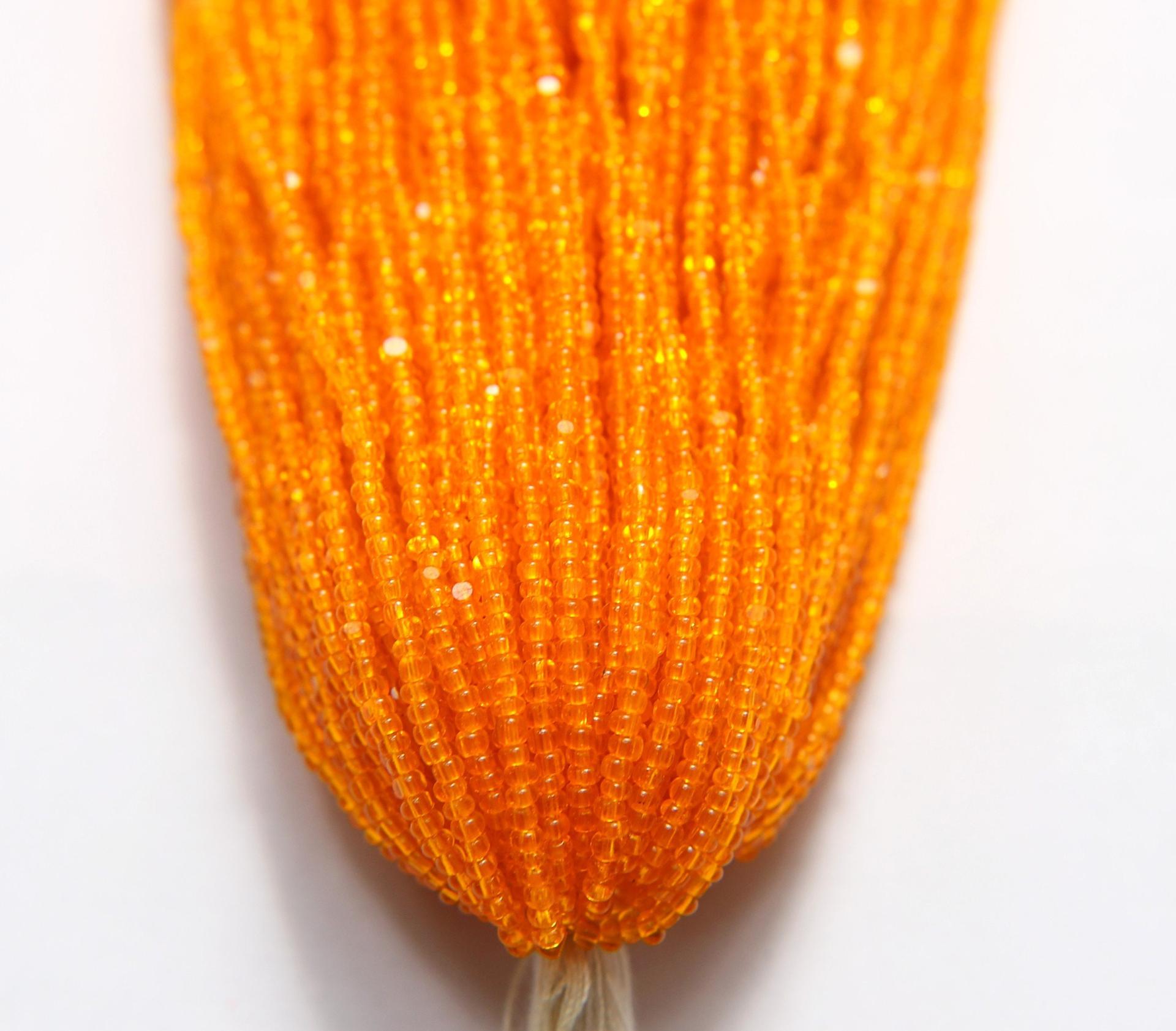 11/0 Hanks Charlotte Cut Beads 80060 Transparent Light Orange 1/5/25/50/100 Hanks 2.0mm glass beads, jewelry supply, findings, craft supply