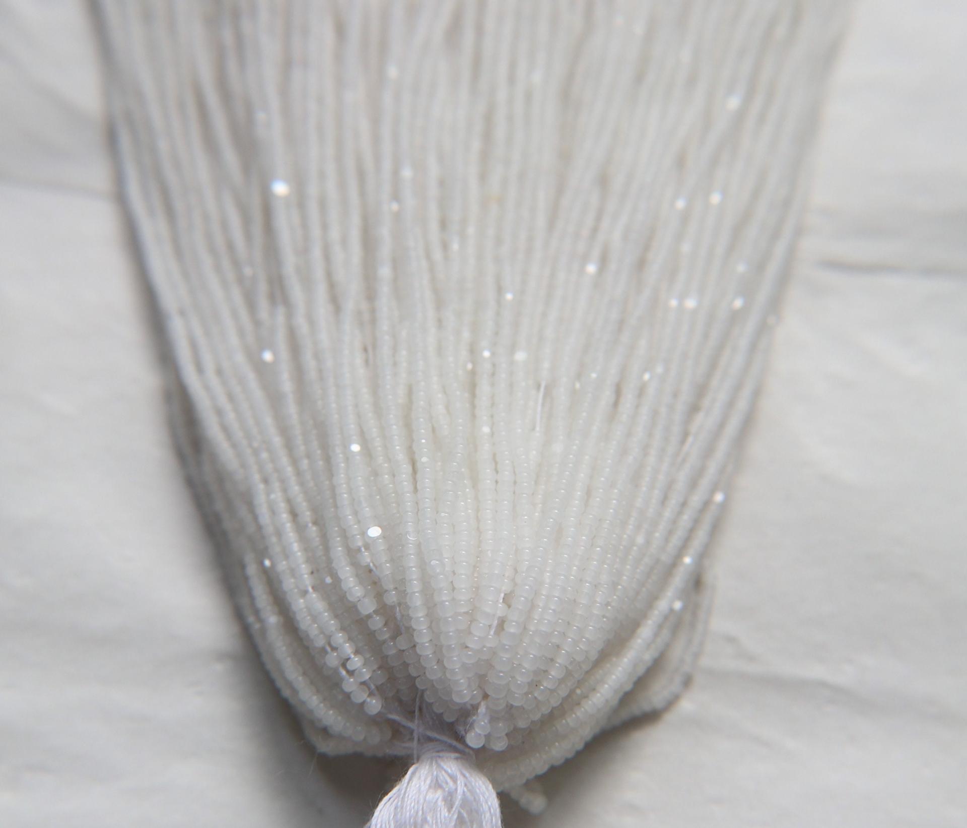 13/0 Hanks Charlotte Cut Beads White Opal 1/5/25/50/100 Hanks jewellery rare heart beads, jewelry supply, native supply,
