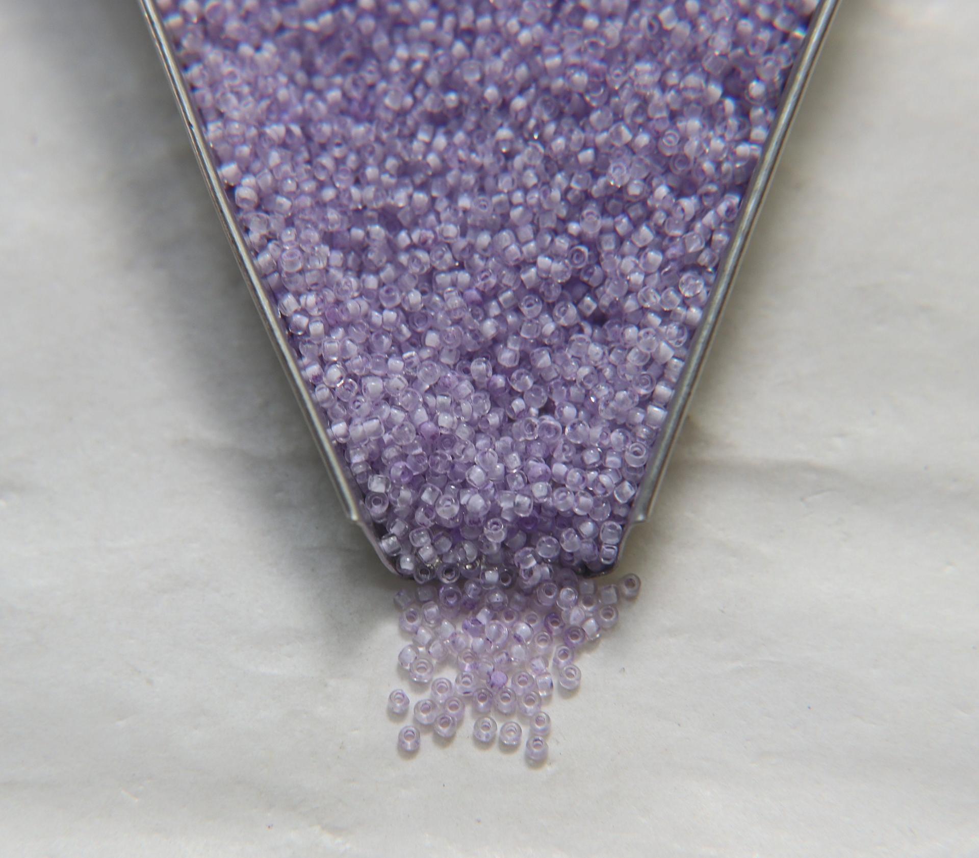 13/0 True cuts Charlotte Beads Crystal Lilac Lined 10/20/50/250/500 Grams PREMIUM SEED BEADS, Native Supply