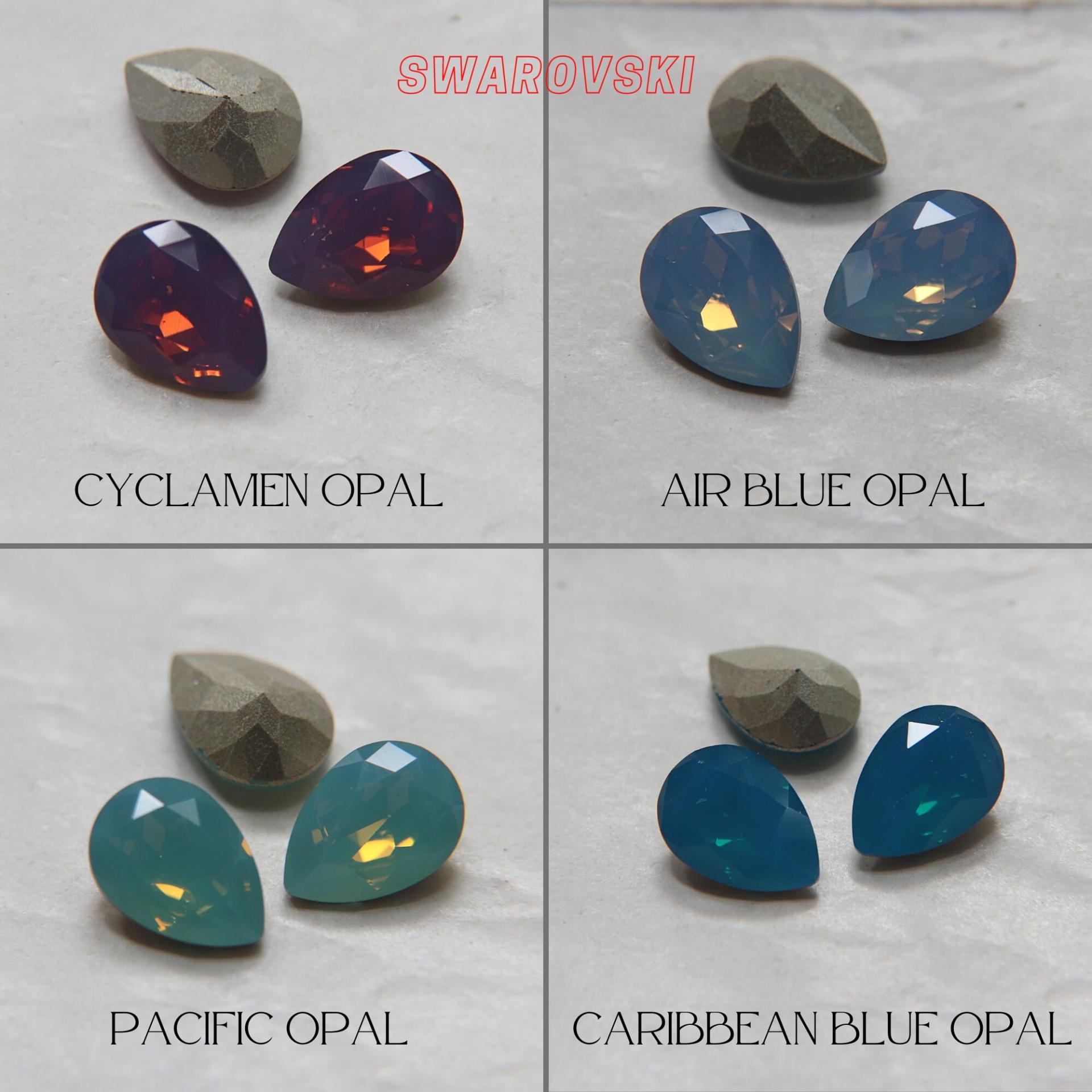 Vintage Swarovski 14x10 mm Crystal (4 Colours) Pear Shape 4320 Premier Crystal Rhinestones 6/12/36/72/144 Pieces gemstones
