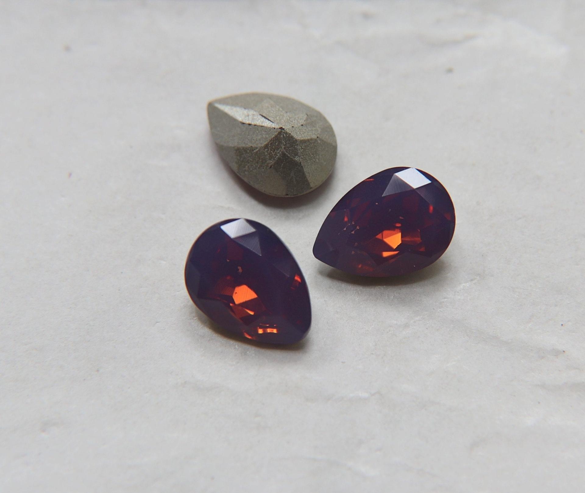 Vintage Swarovski 14x10 mm Crystal (4 Colours) Pear Shape 4320 Premier Crystal Rhinestones 6/12/36/72/144 Pieces gemstones