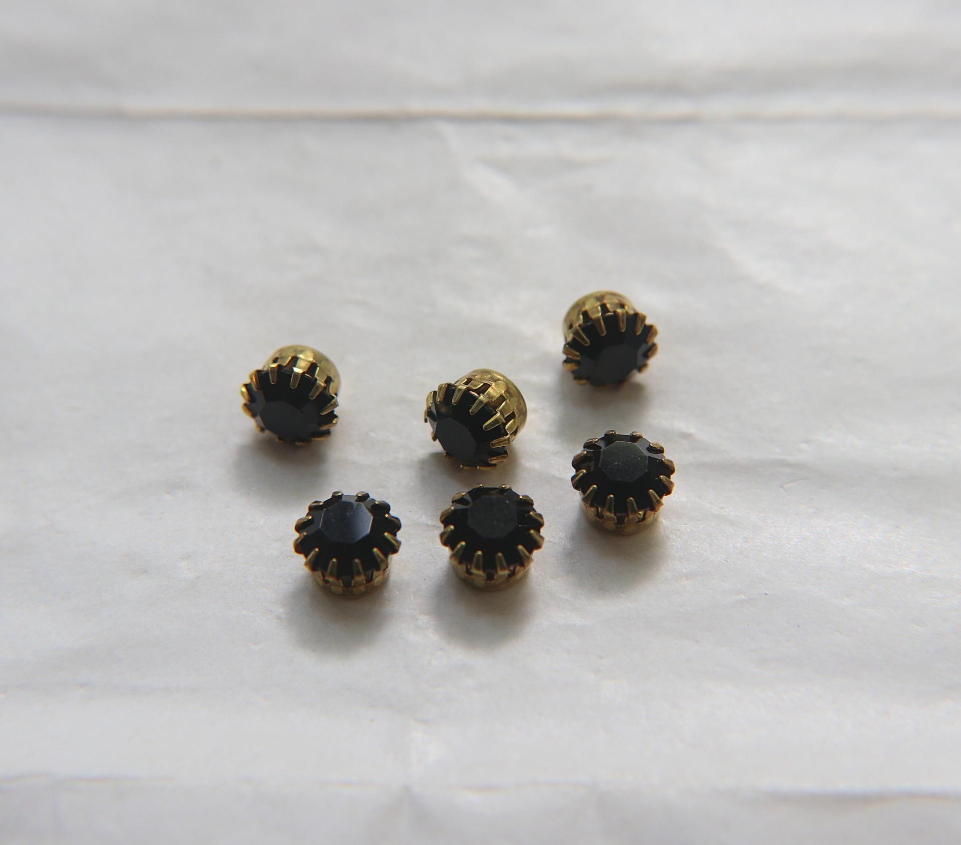 Swarovski 20ss Vintage Crown Prong Settings in Sapphire / Montana 36/72/144/432 Pieces jewelry supplies, strass embellishments, vintage rare