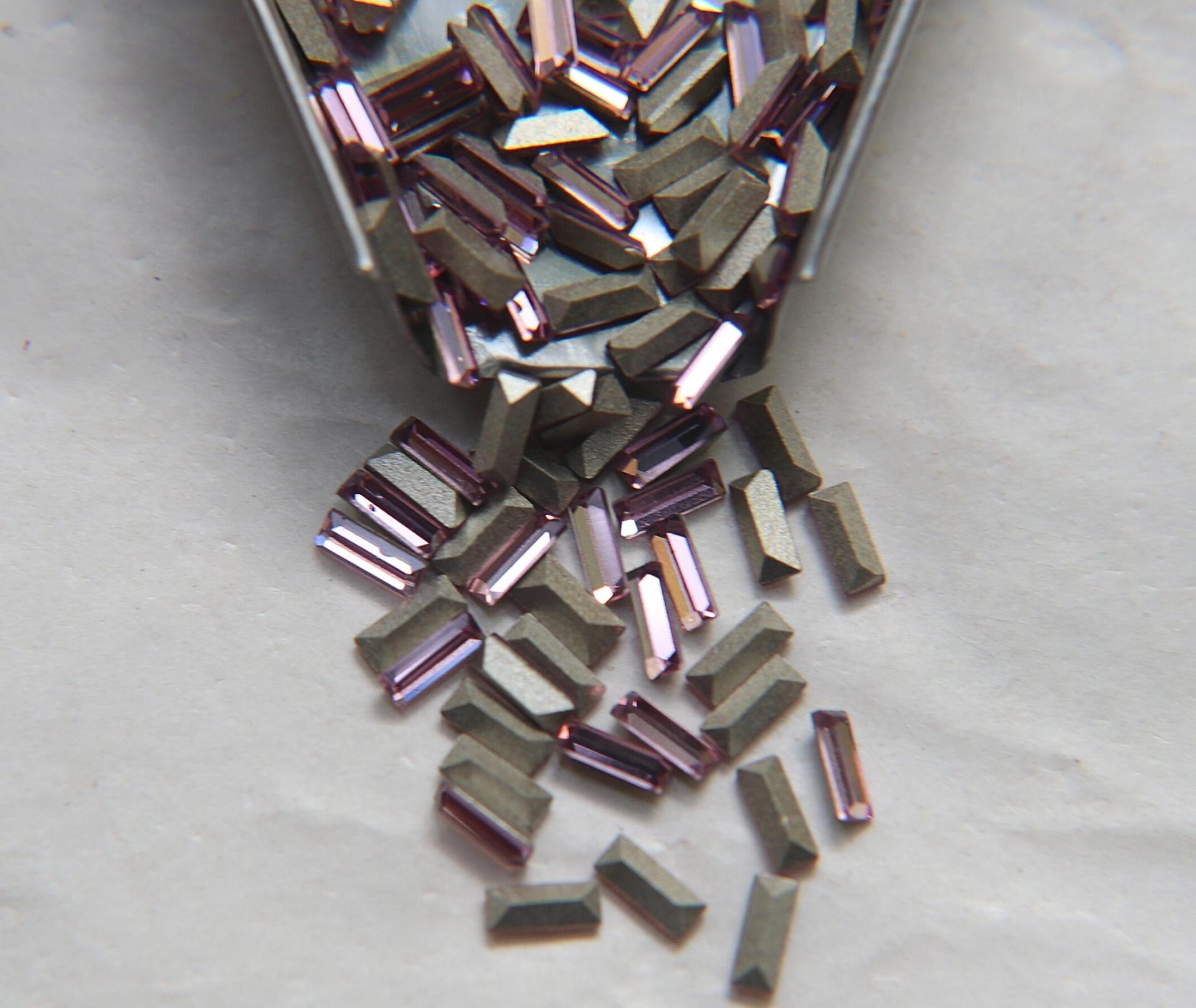Swarovski 4501 Amethyst Baguette Fancy Stone 5mm x 2mm 12/36/144/432/720 Pieces gemstones, jewlery making, color zirconium