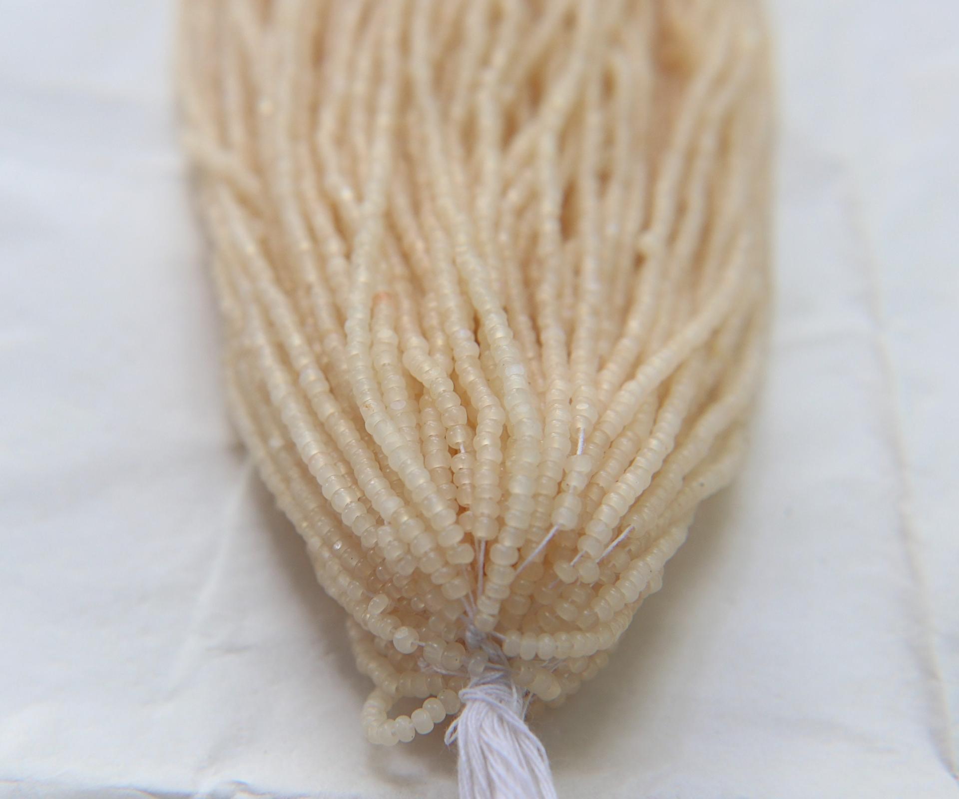11/0 Hanks Charlotte Cut Beads Cream Opal 1/5/25/50/100 Hanks 2.0mm jewellery rare glass beads, jewelry supply, Native supply