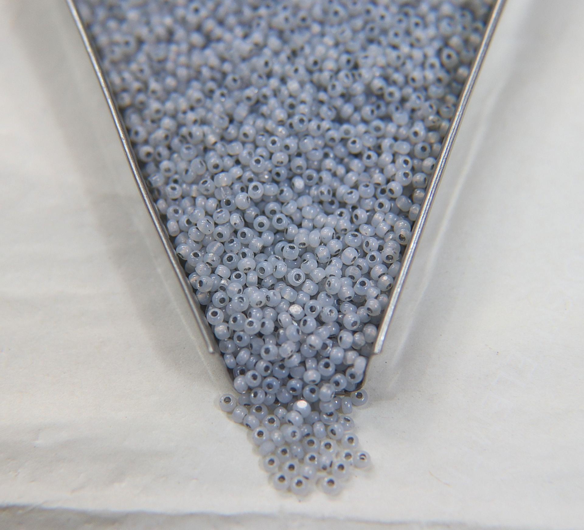 13/0 Charlotte Cut Beads White Opal Silverlined 5/10/20/50/250/500 Grams PREMIUM SEED BEADS, Native Supply