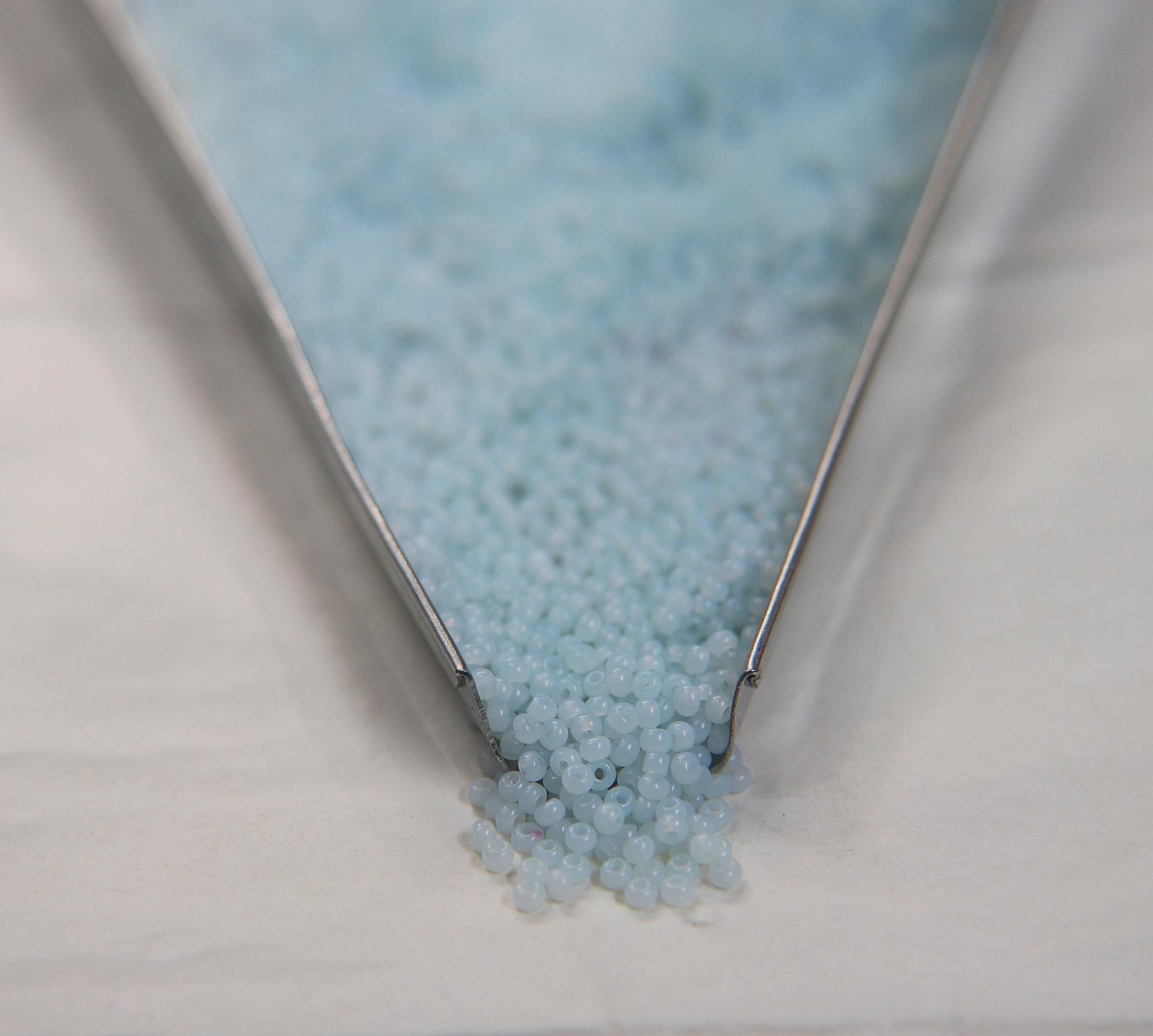 13/0 Charlotte Cut Beads Light Azore Opal 5/10/20/50/250/500 Grams PREMIUM SEED BEADS, Native Supply