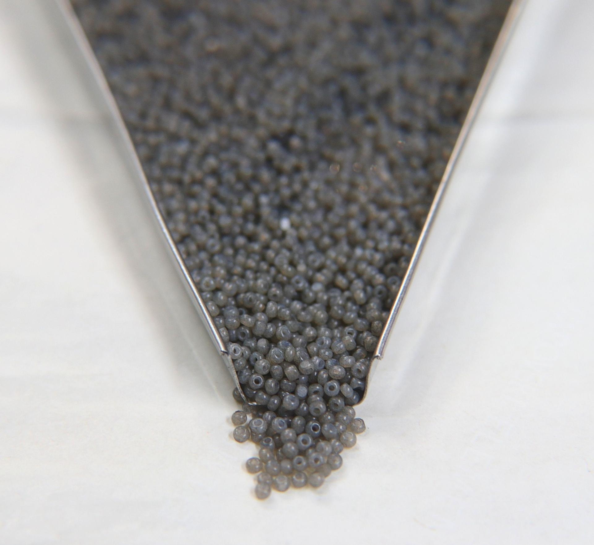 13/0 Charlotte Cut Beads Grey Opal 5/10/20/50/250/500 Grams PREMIUM SEED BEADS, Native Supply