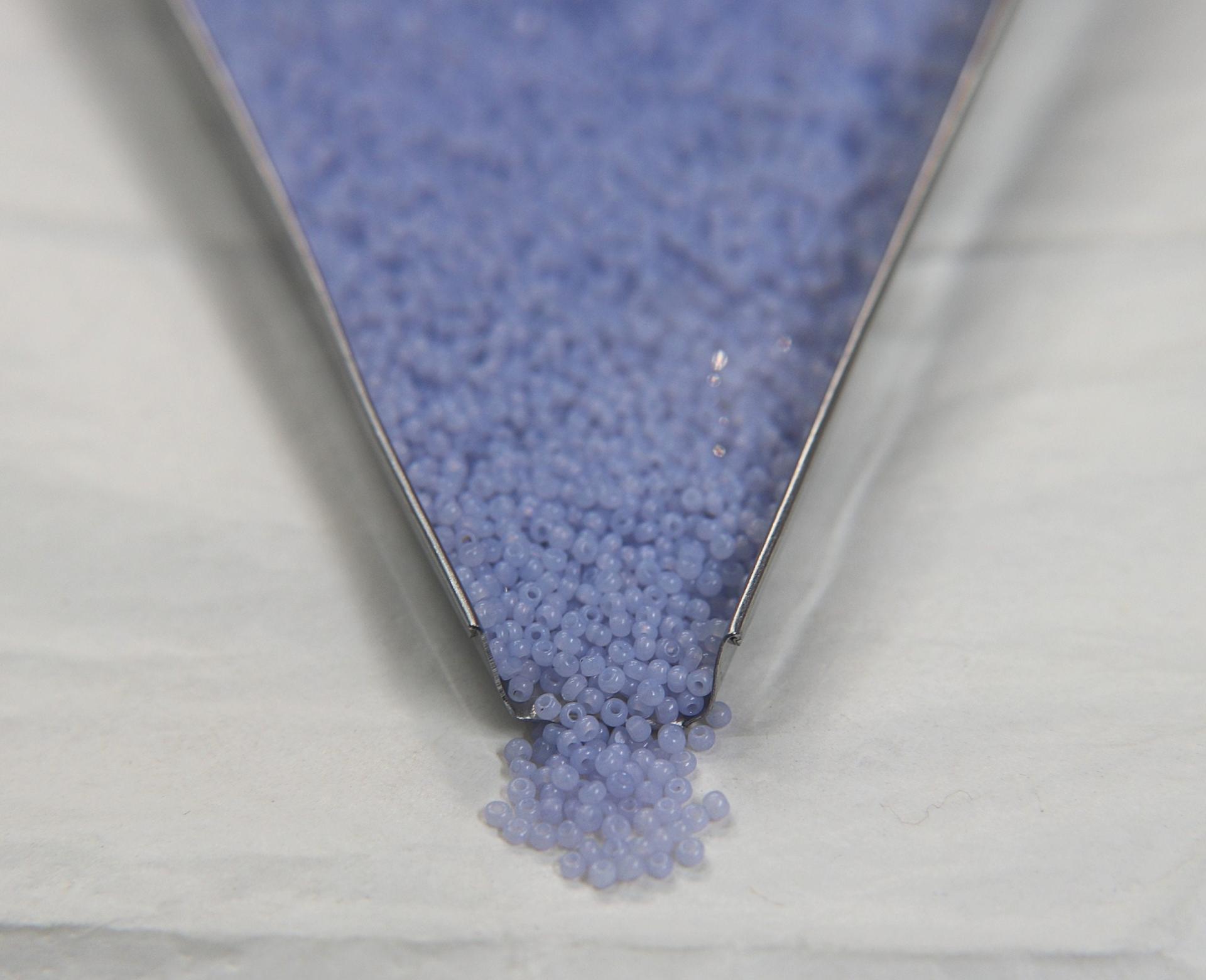 13/0 Charlotte Cut Beads Light Pale Blue Opal 5/10/20/50/250/500 Grams PREMIUM SEED BEADS, Native Supply