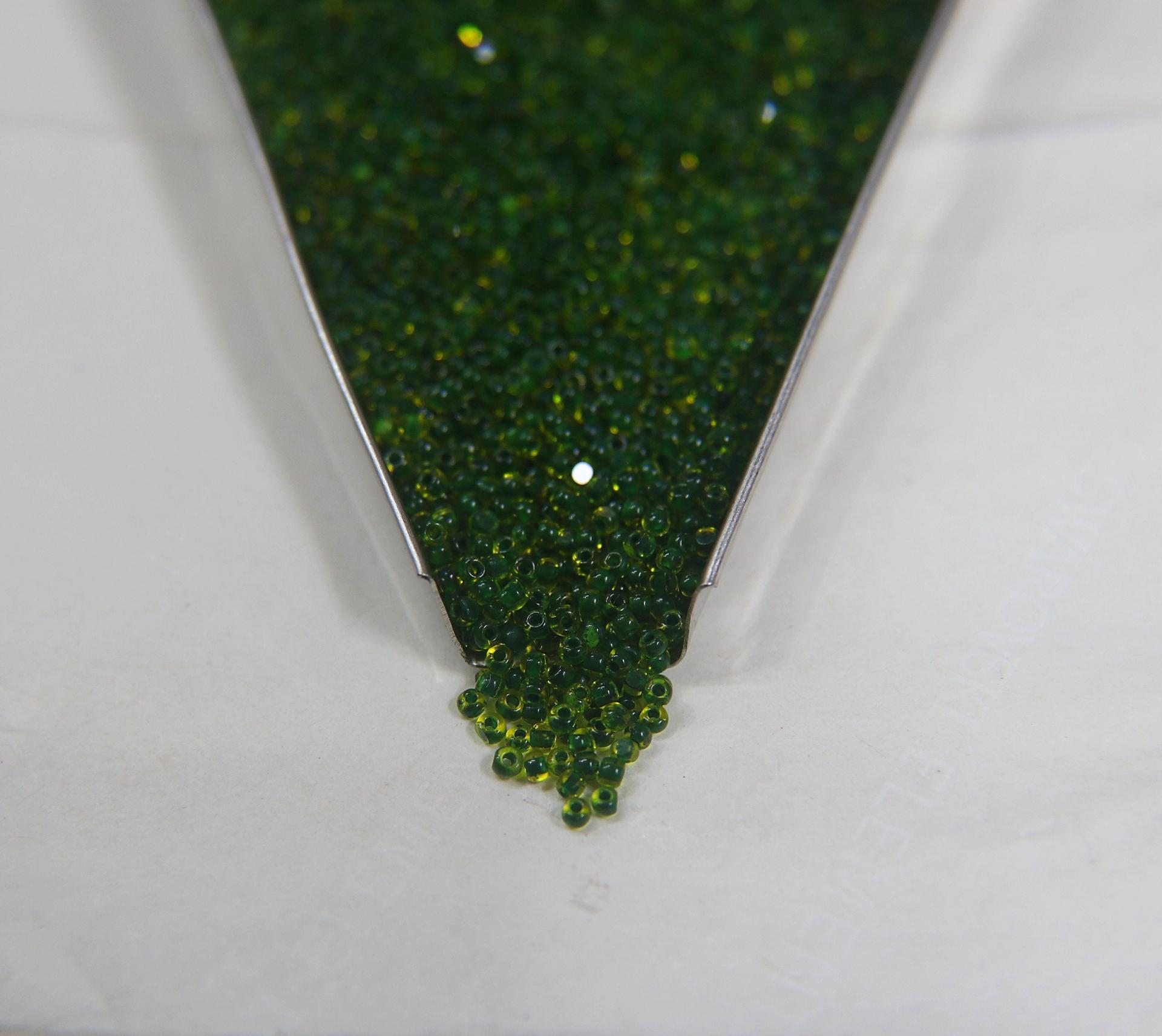 11/0 True cuts Charlotte Beads Yellow Green Lined 10/20/50/250/500 Grams PREMIUM SEED BEADS, Native Supply