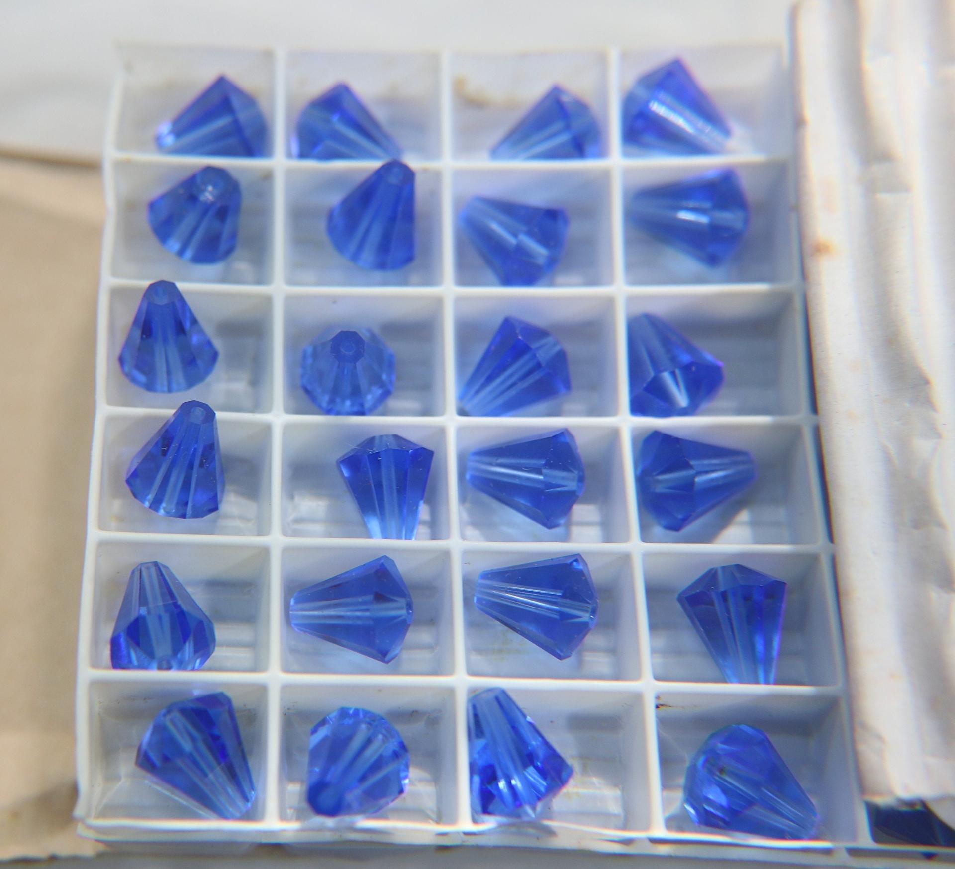 5400 Vintage 10X9 mm Swarovski crystal bead cone shape (4 Colours) Swarovski Elements 6/12/36 Pieces, jewelry making