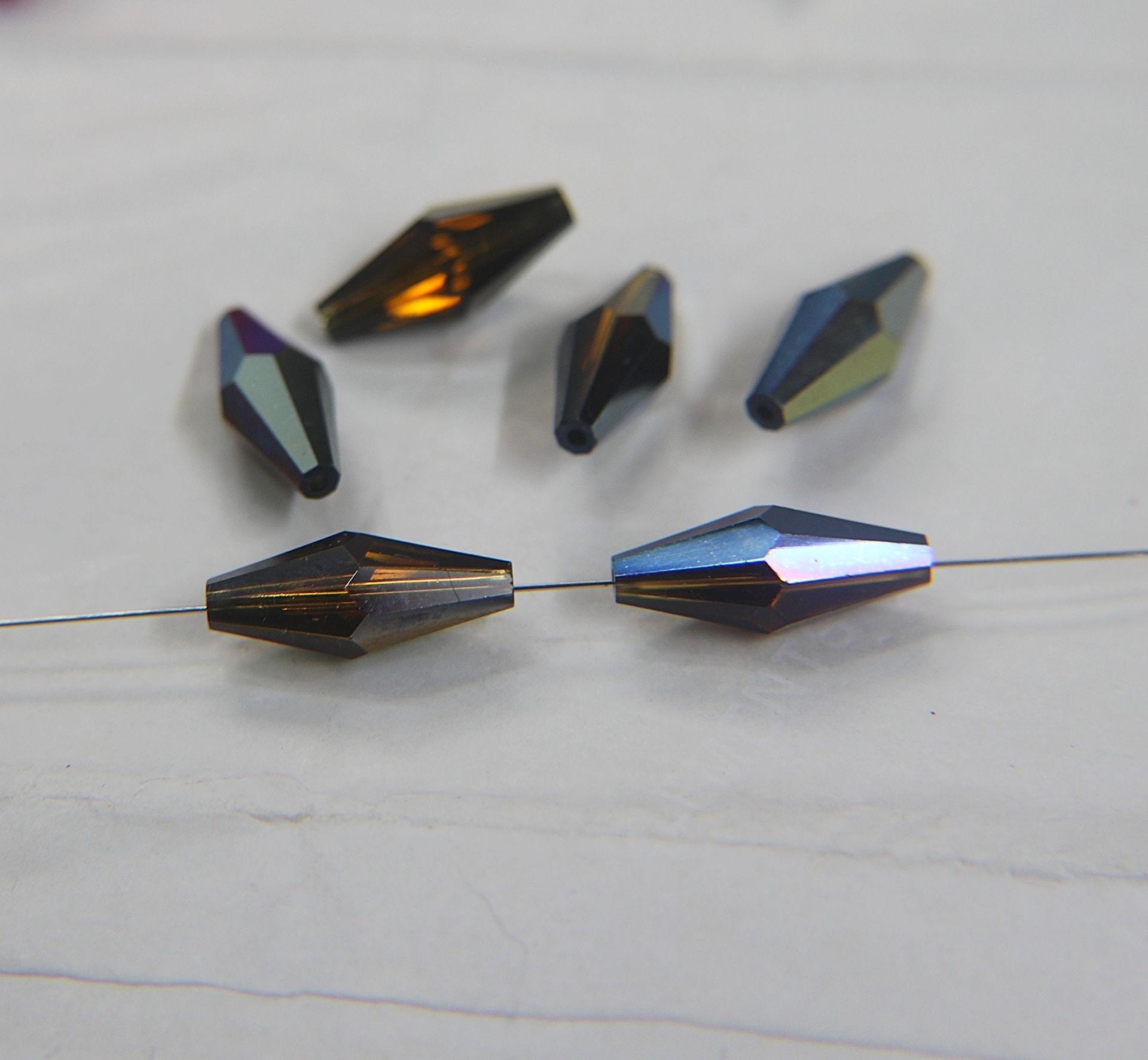 Swarovski 5205 20X8 MM Elongated Bicone (7 Colours) 2/6/12/36/72 Pieces jewelry making beads PREMIUM MATERIALS