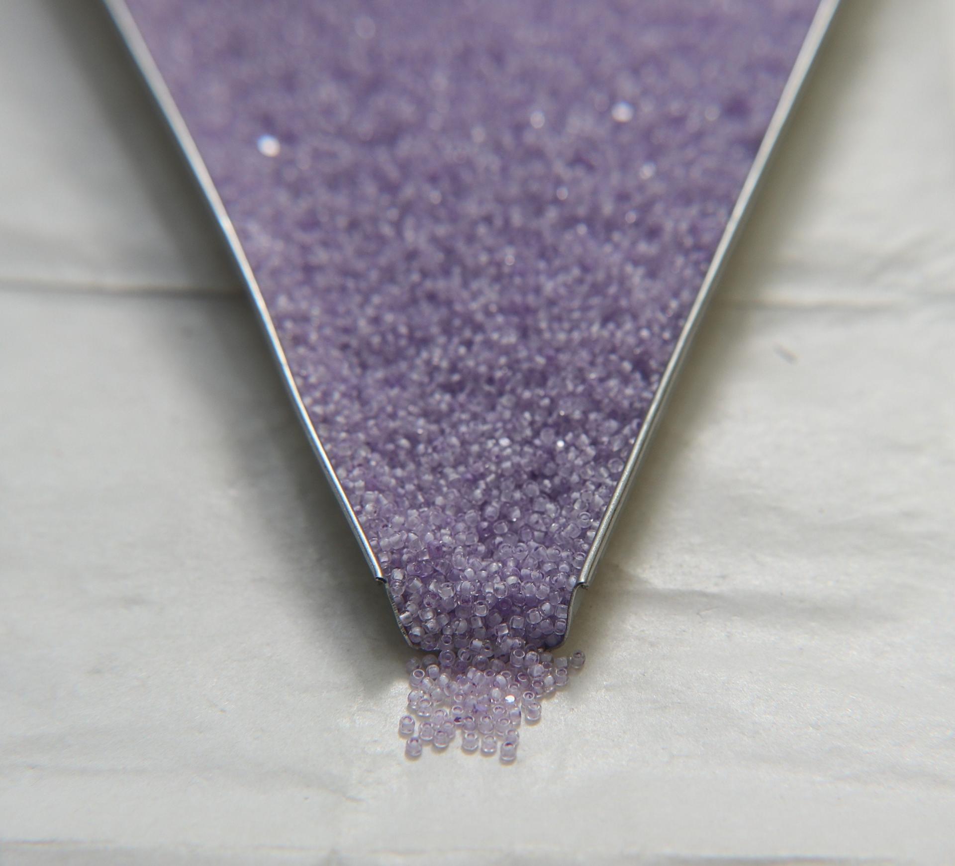 13/0 True cuts Charlotte Beads Crystal Lilac Lined 10/20/50/250/500 Grams PREMIUM SEED BEADS, Native Supply