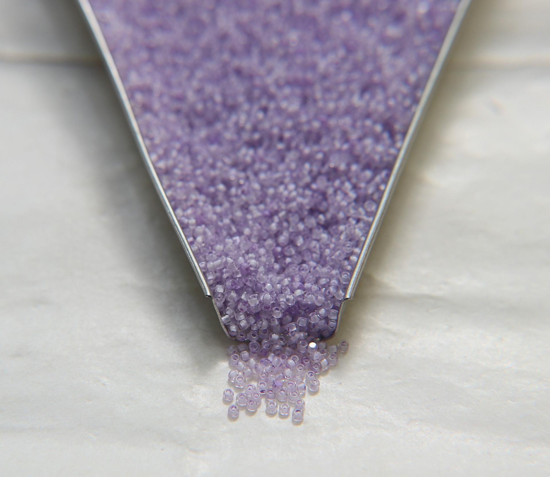 13/0 True cuts Charlotte Beads Crystal Lilac Lined 10/20/50/250/500 Grams PREMIUM SEED BEADS, Native Supply