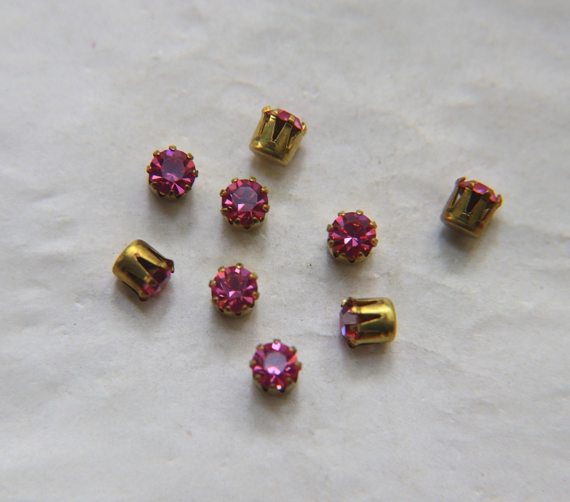 Swarovski 20ss Vintage Crown Prong Settings in Sapphire / Montana 36/72/144/432 Pieces jewelry supplies, strass embellishments, vintage rare