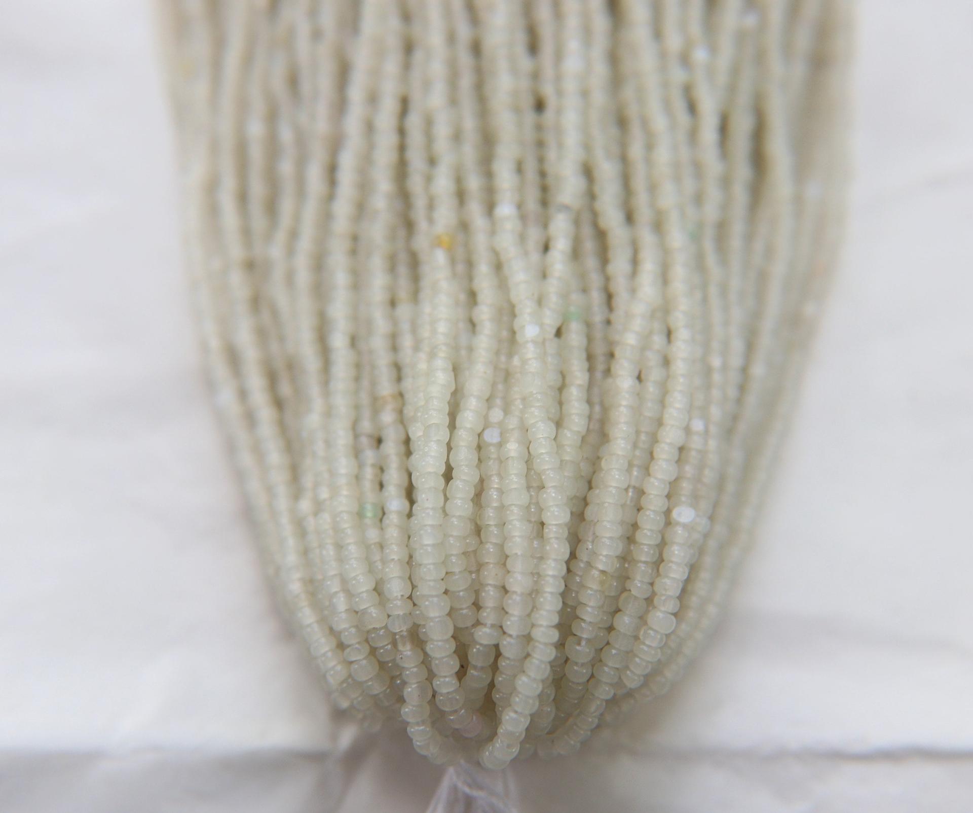 11/0 Hanks Charlotte Cut Beads Light Sage Opal 1/5/25/50/100 Hanks 2.0mm jewellery rare glass beads, jewelry supply, Native supply