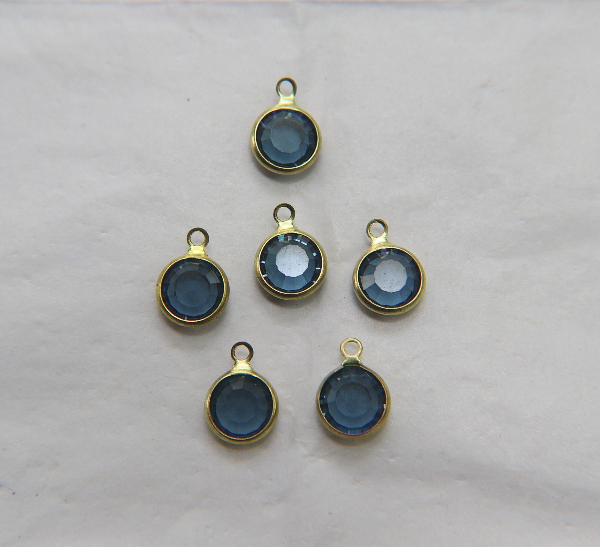 Swarovski channel set 1 loops 40ss 2/6/12/24/36 Pieces BRASS SETTINGS, strass embellishments, vintage rare