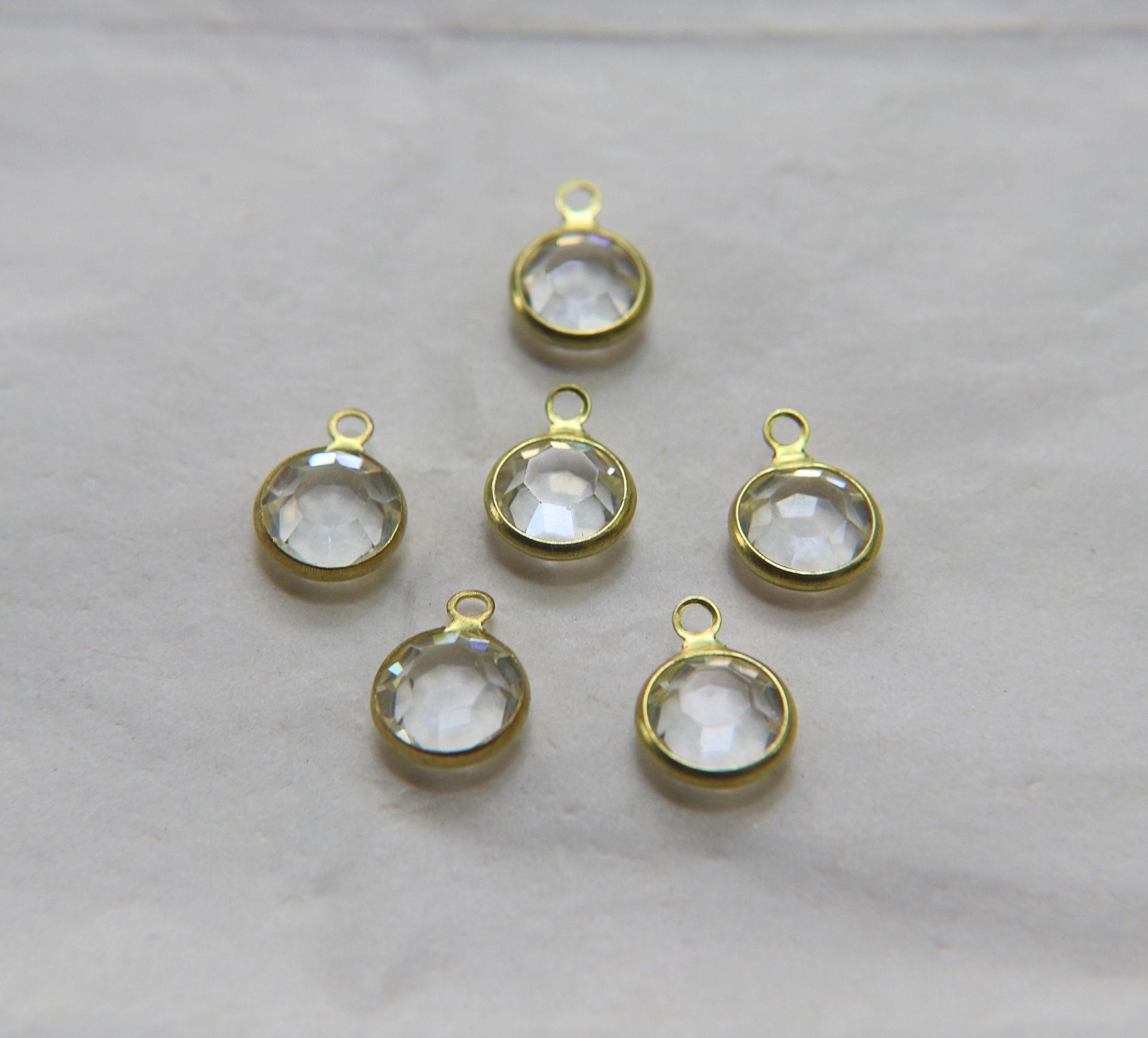 Swarovski channel set 1 loops 40ss 2/6/12/24/36 Pieces BRASS SETTINGS, strass embellishments, vintage rare
