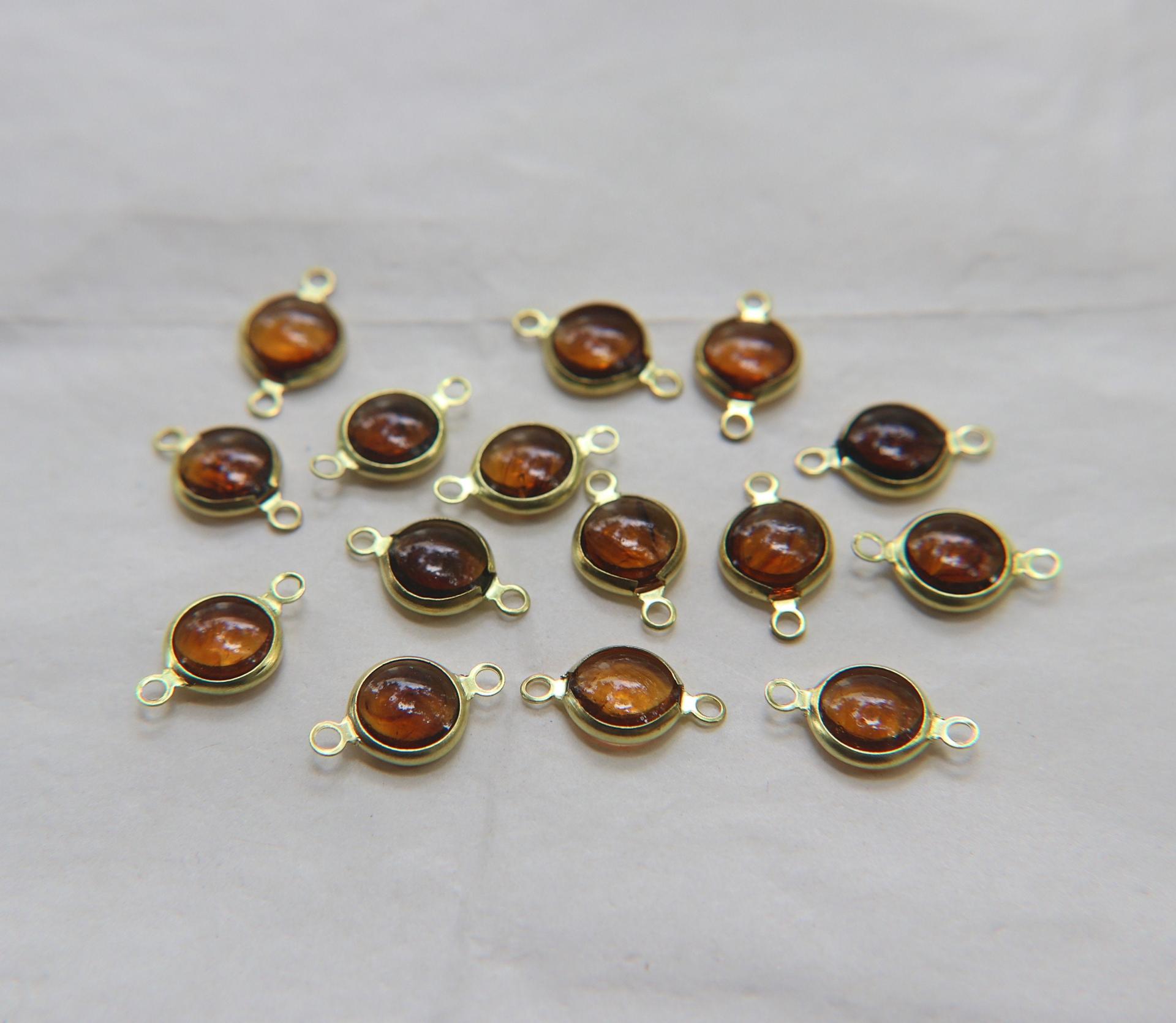 Swarovski cabochons channel set 2 loops 40ss 2/6/12/24/36 Pieces BRASS SETTINGS, strass embellishments, vintage rare