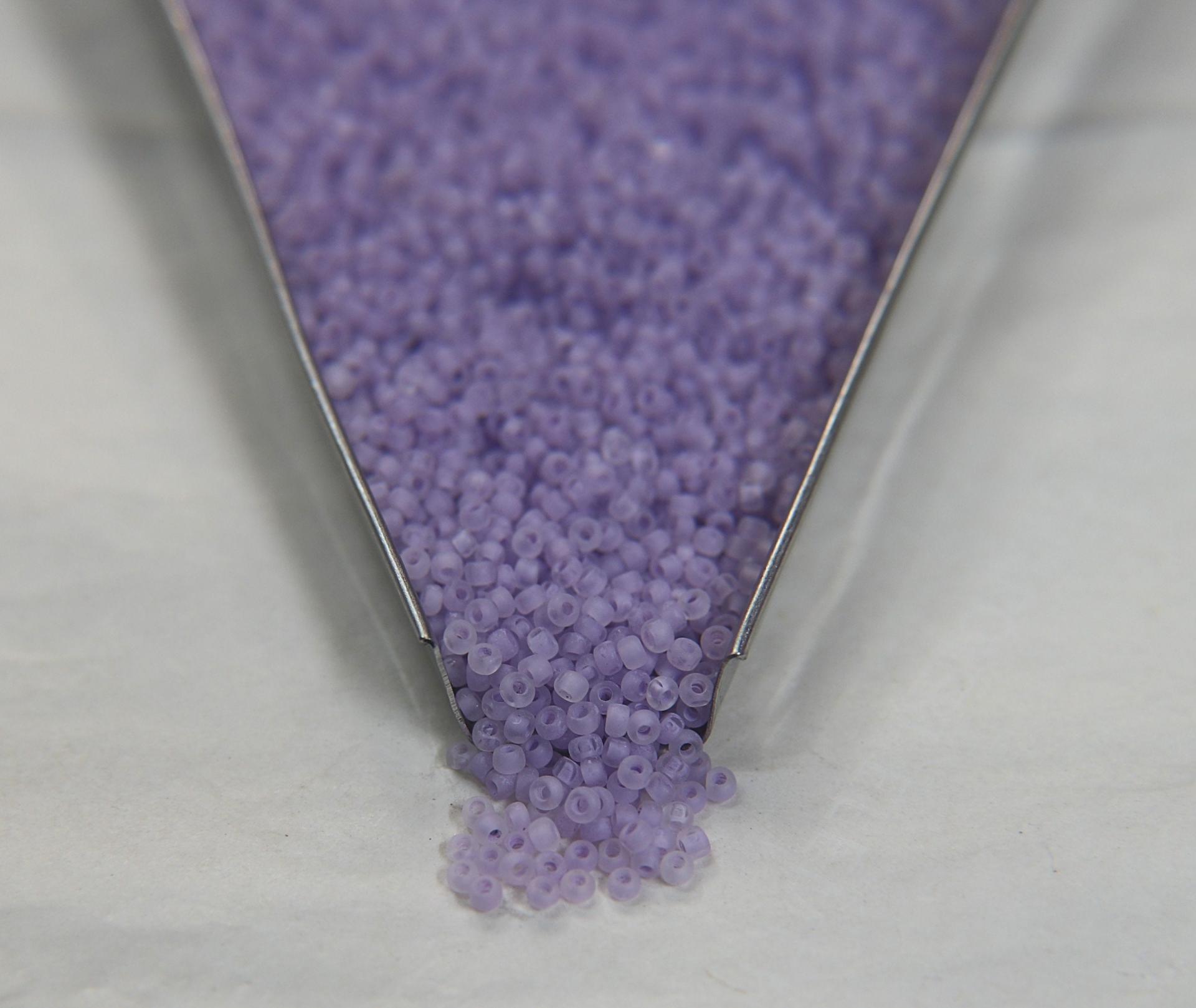 13/0 Charlotte Cut Beads Crystal Matt Lilac Lined 5/10/20/50/250/500 Grams embroidery materials, jewelry making, vintage beads