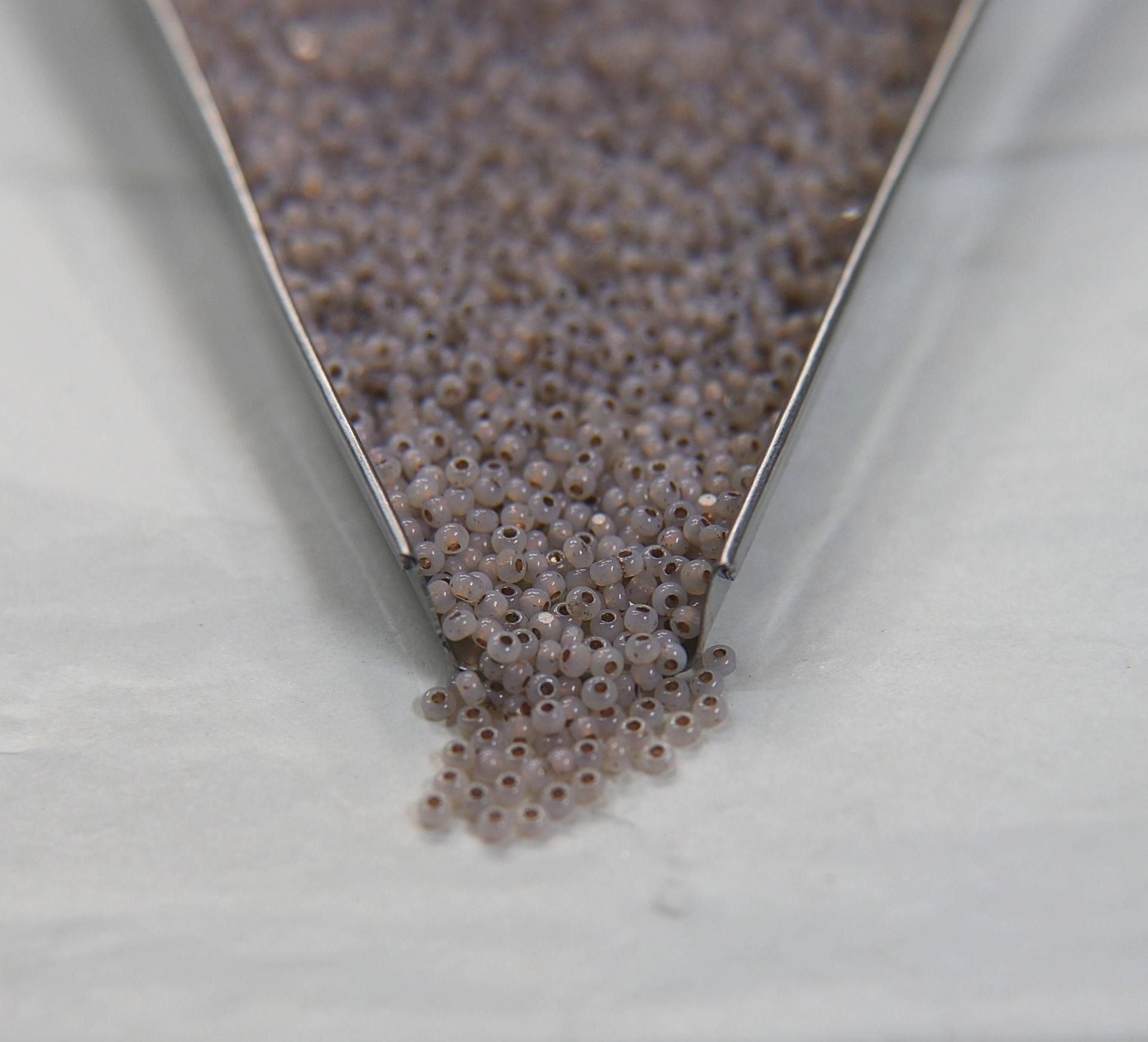 13/0 Charlotte Cut Beads White Opal Antique Gold Lined 5/10/20/50/250/500 Grams PREMIUM SEED BEADS, Native Supply