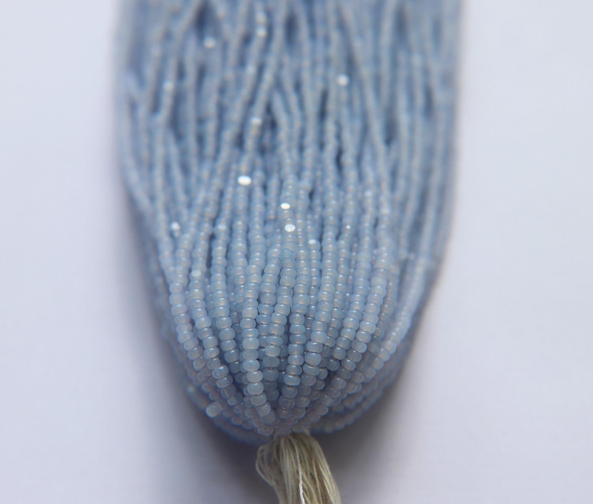 11/0 Hanks Charlotte Cut Beads Light Pale Blue Opal 1/5/25/50/100 Hanks 2.0mm jewellery rare glass beads, jewelry supply, Native supply